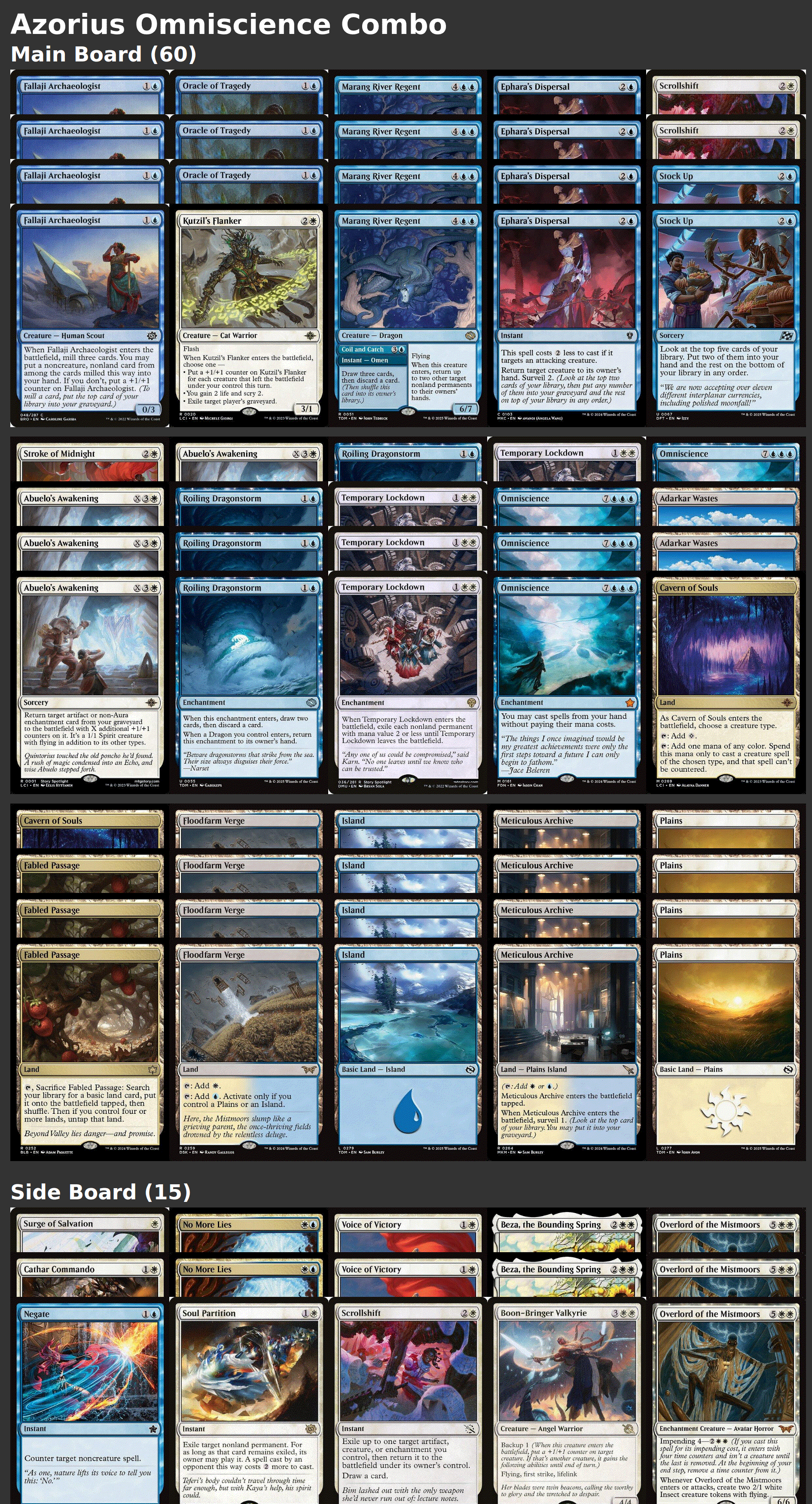 Azorius Omniscience Combo