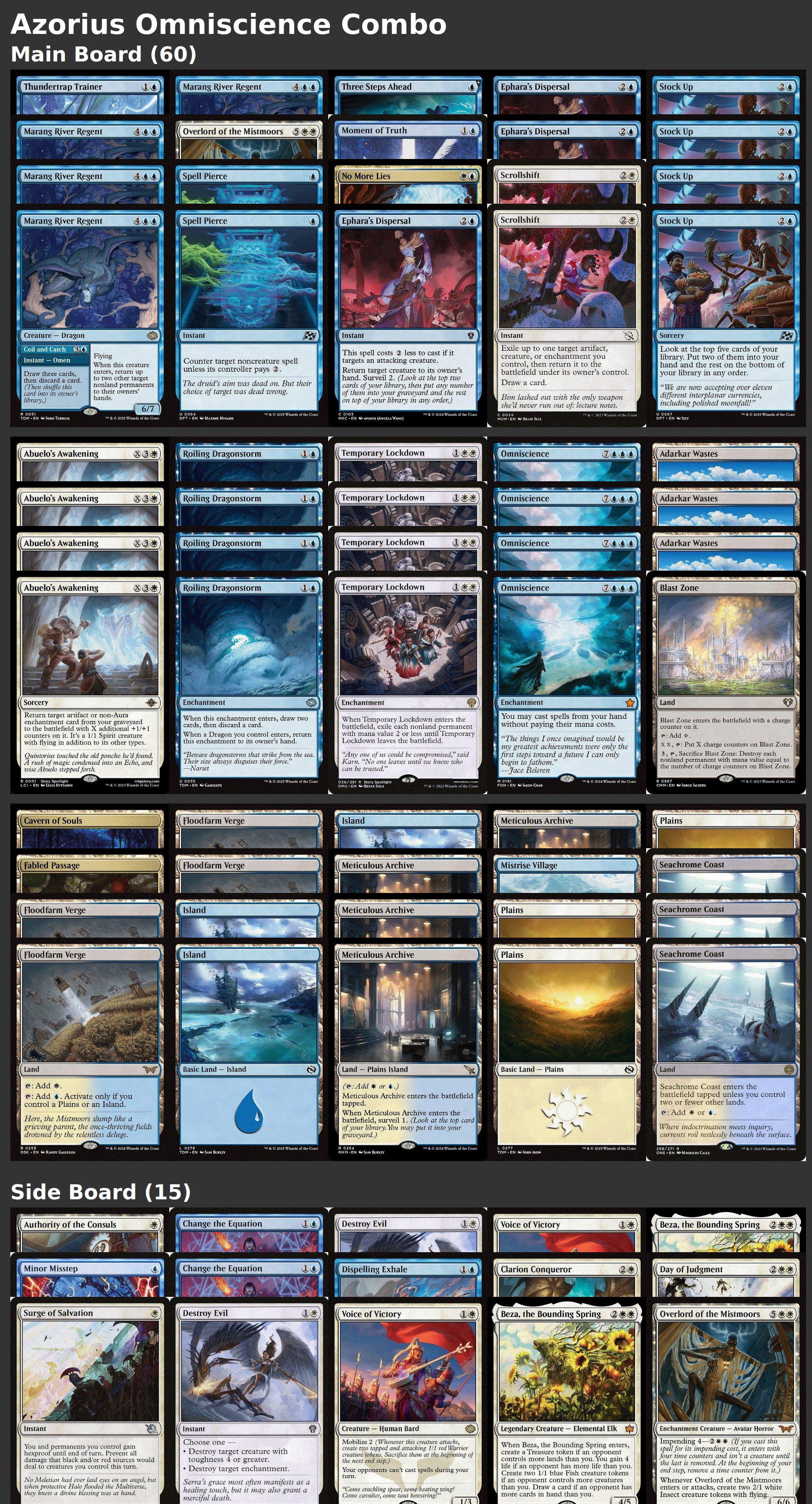 Azorius Omniscience Combo