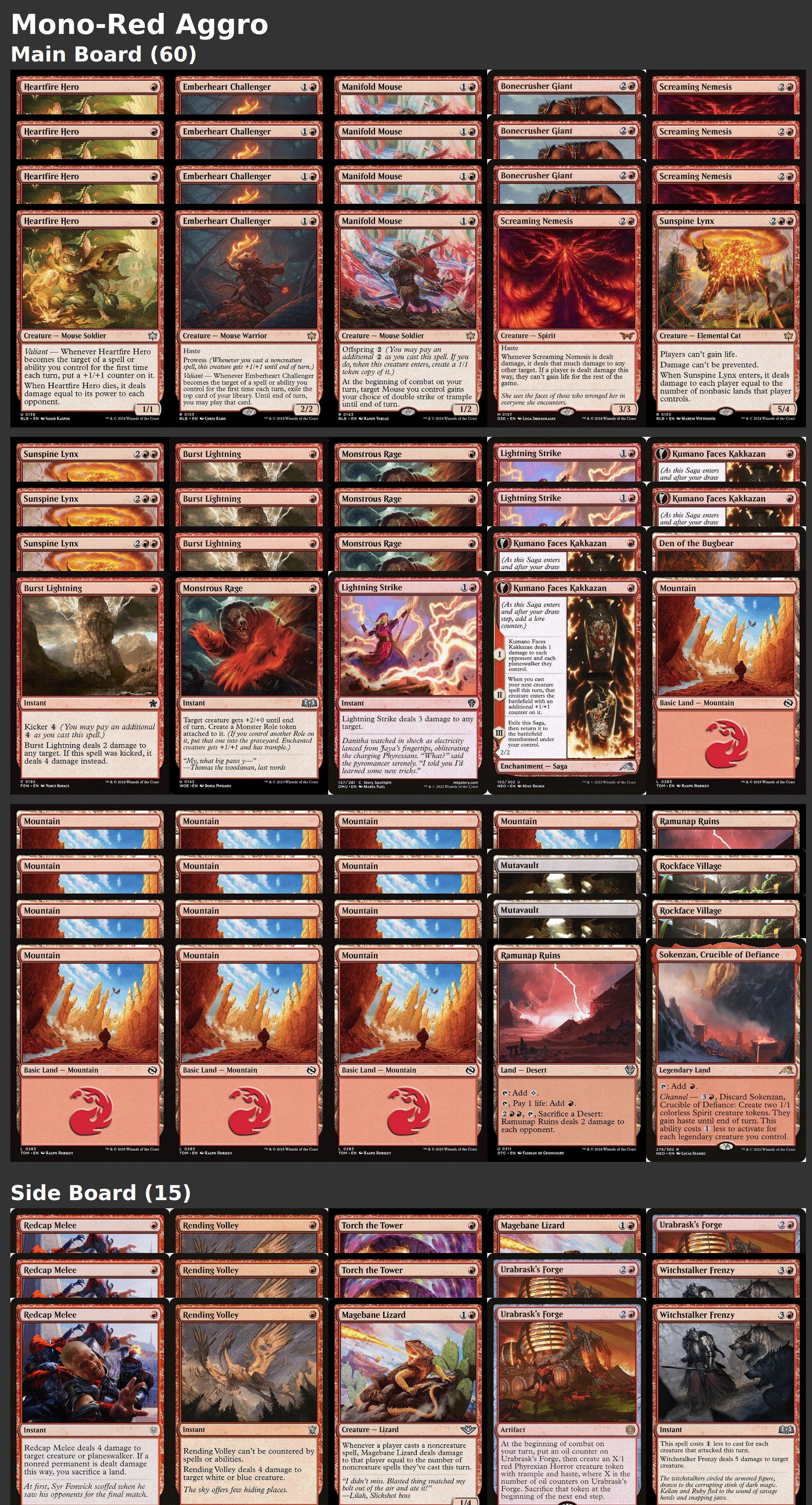 Mono-Red Aggro
