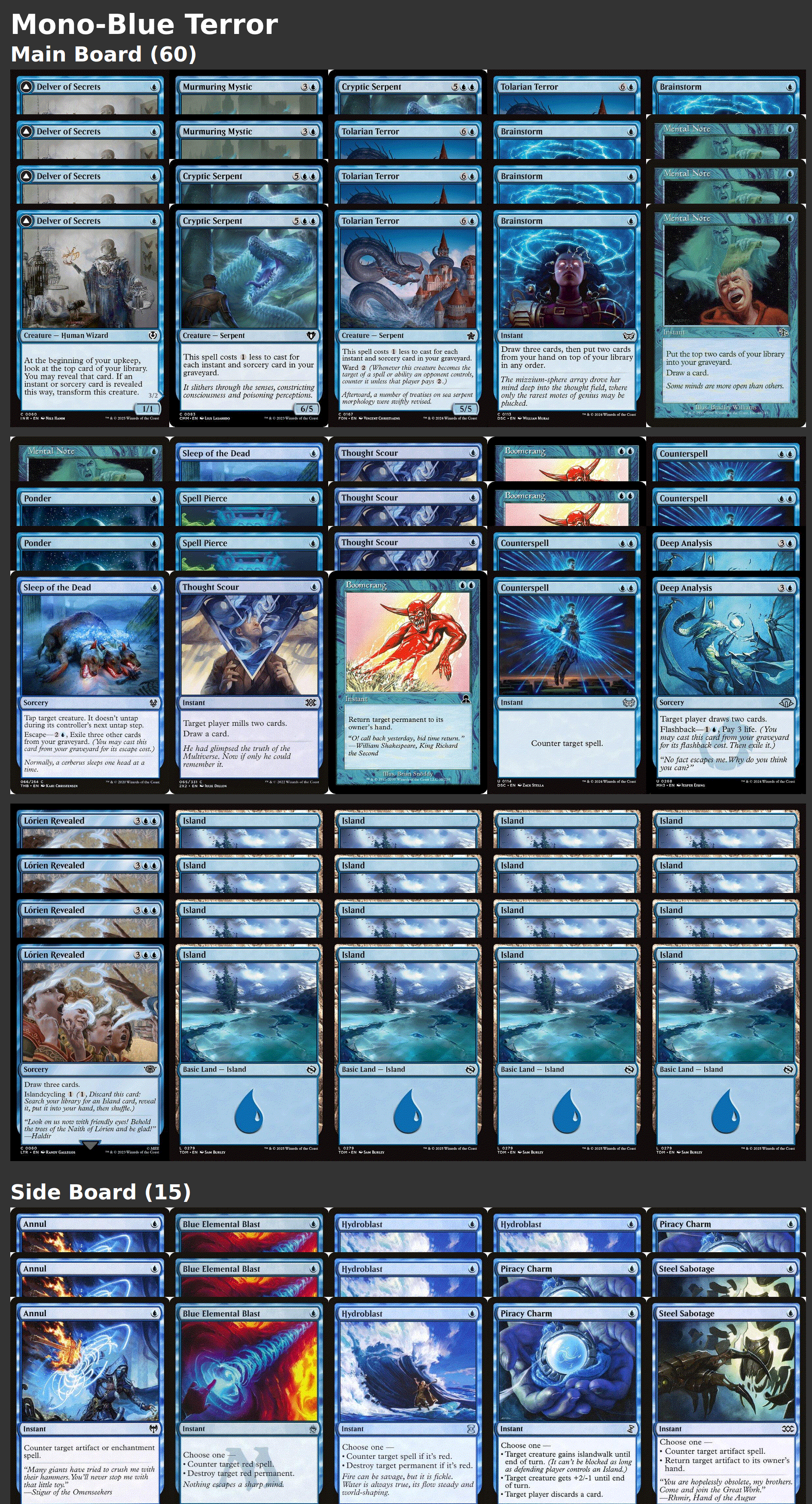 Mono-Blue Terror