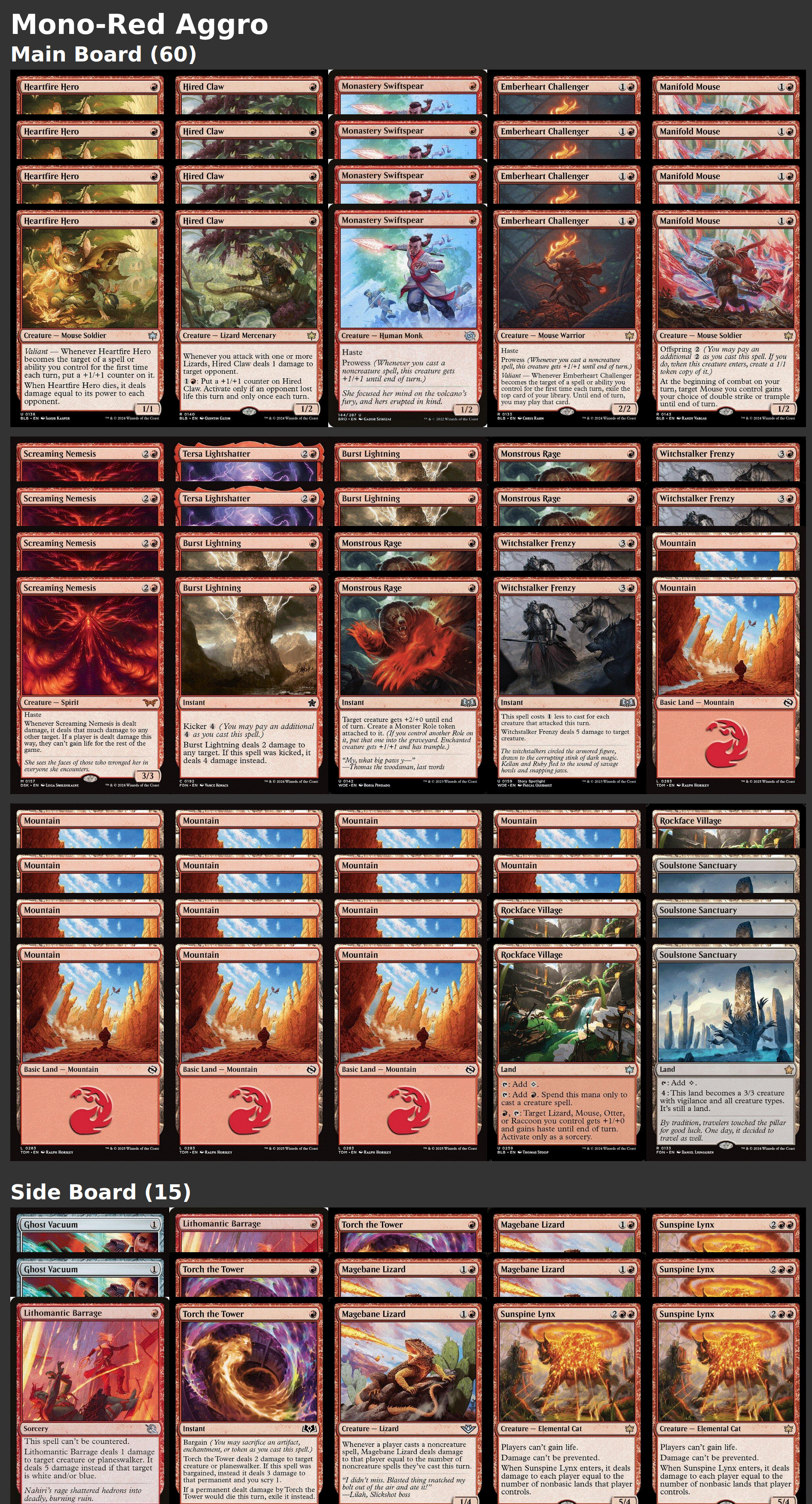 Mono-Red Aggro