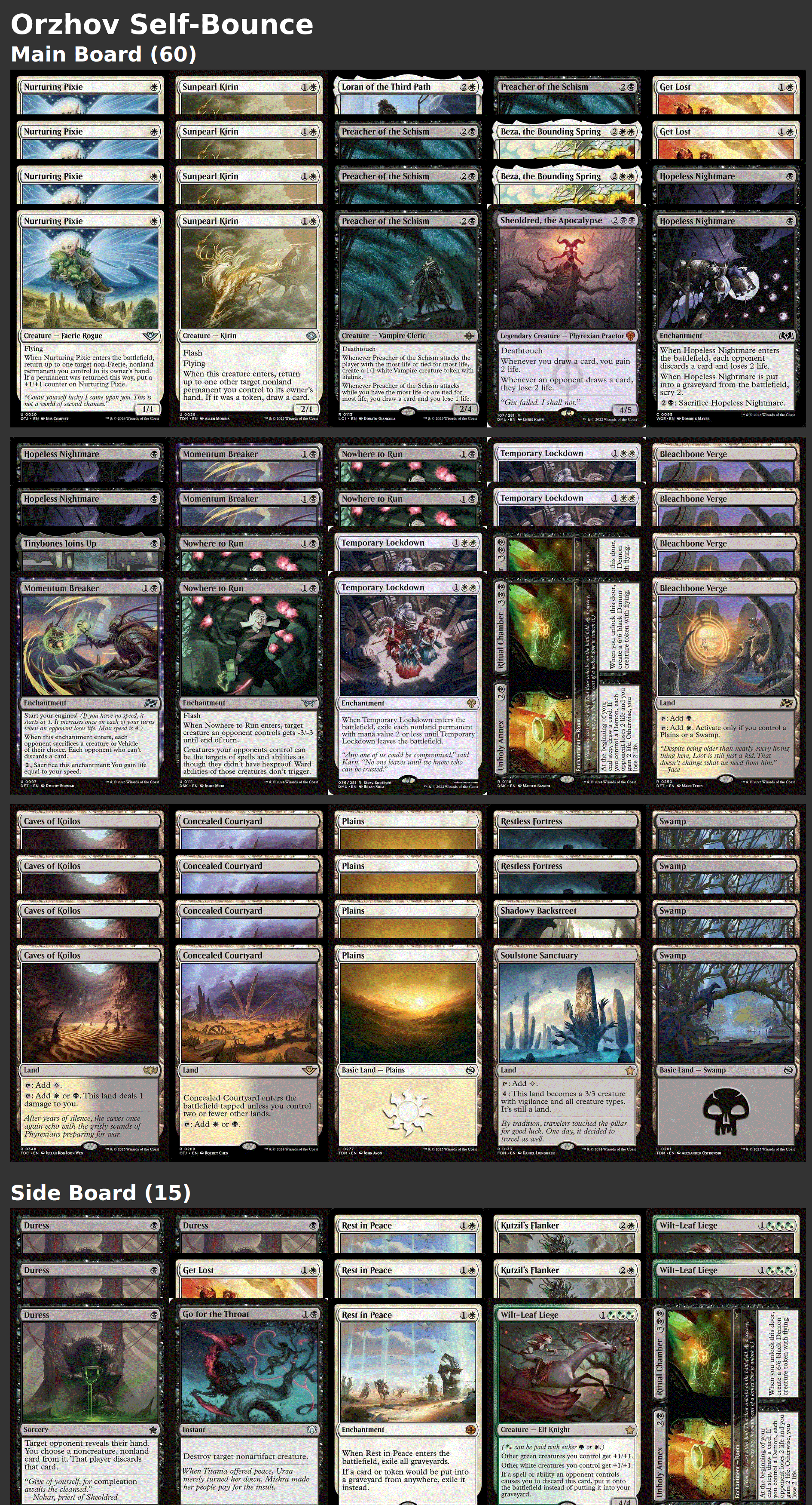 Orzhov Self-Bounce