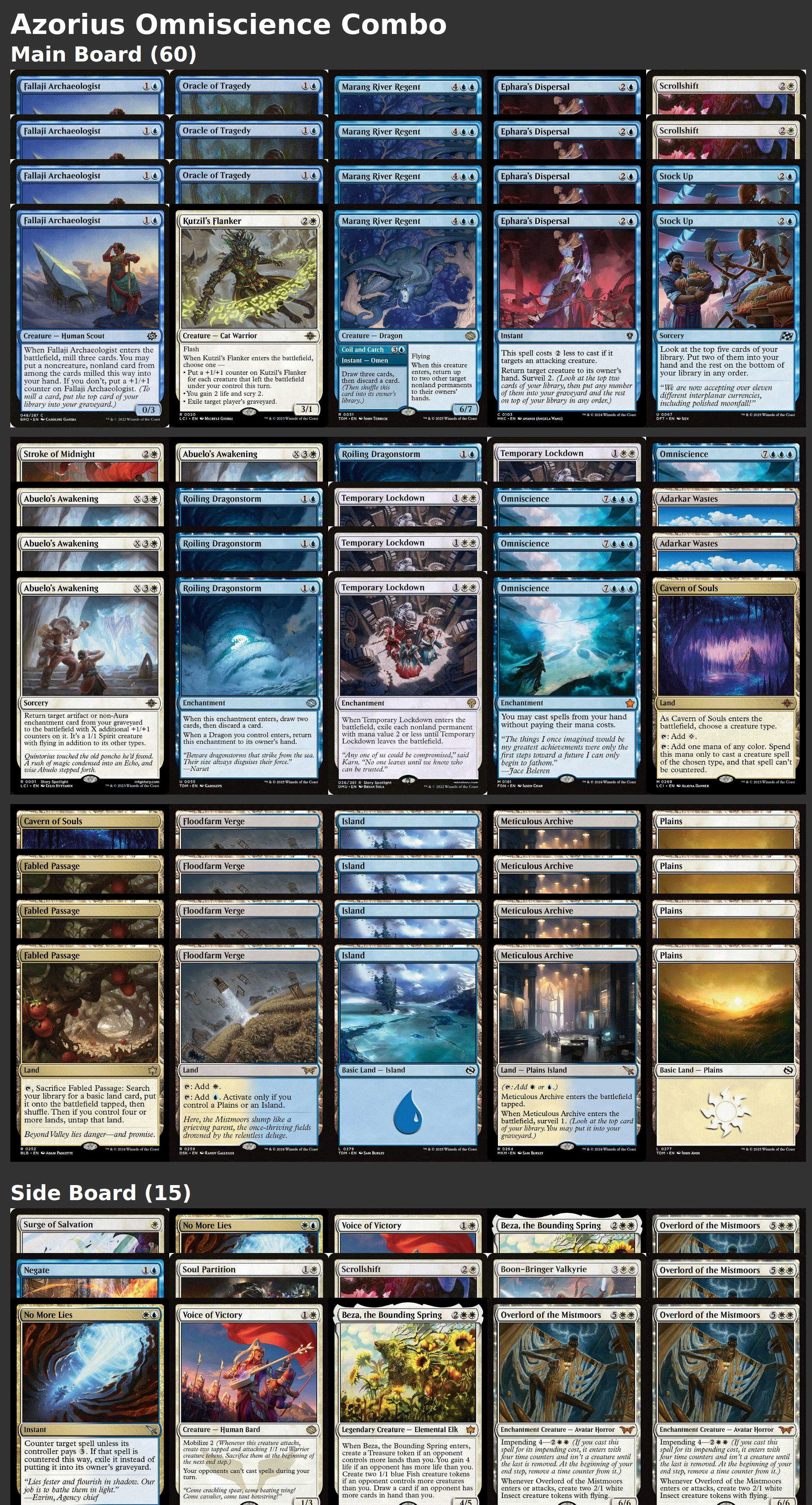 Azorius Omniscience Combo