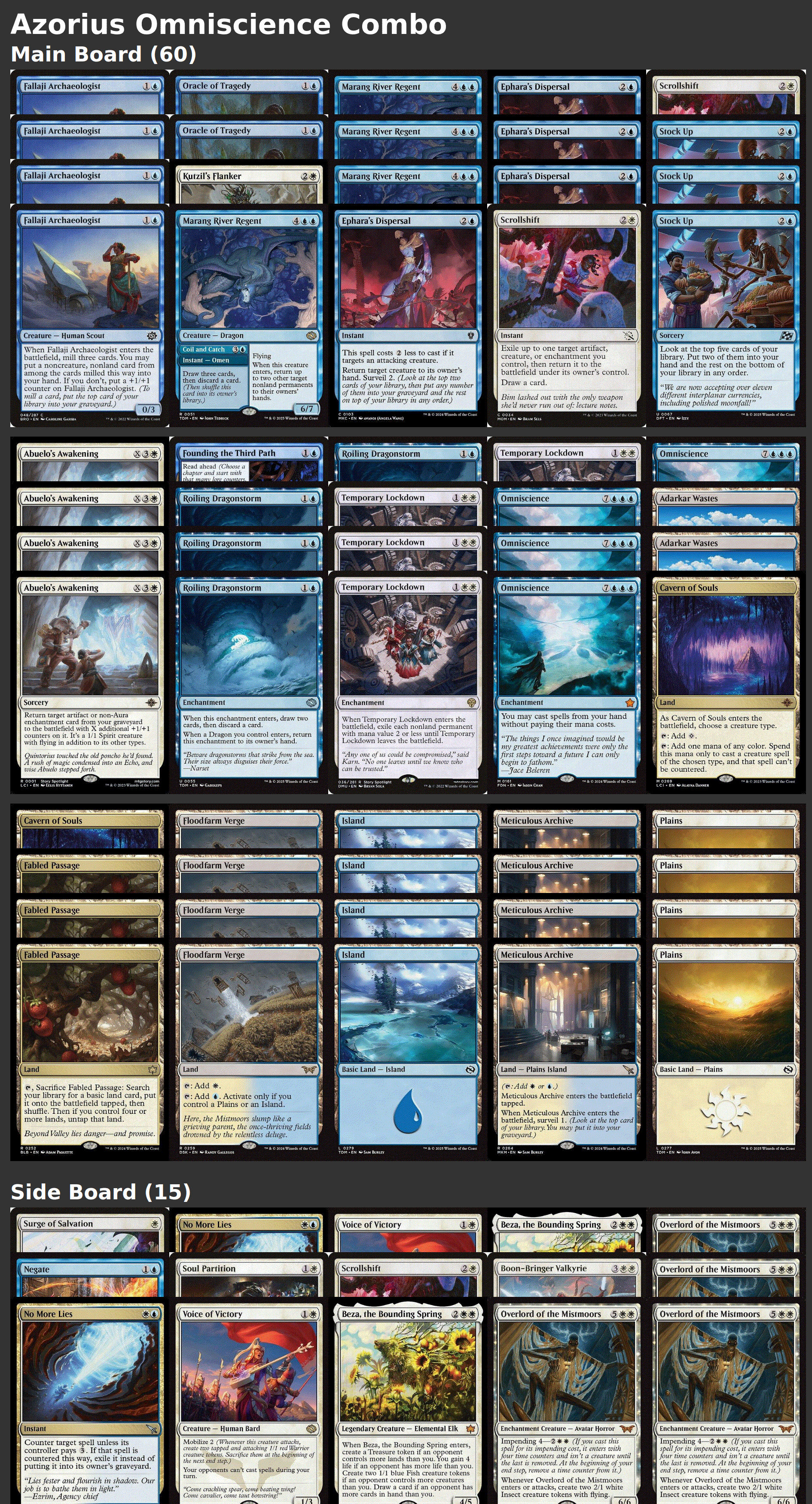 Azorius Omniscience Combo
