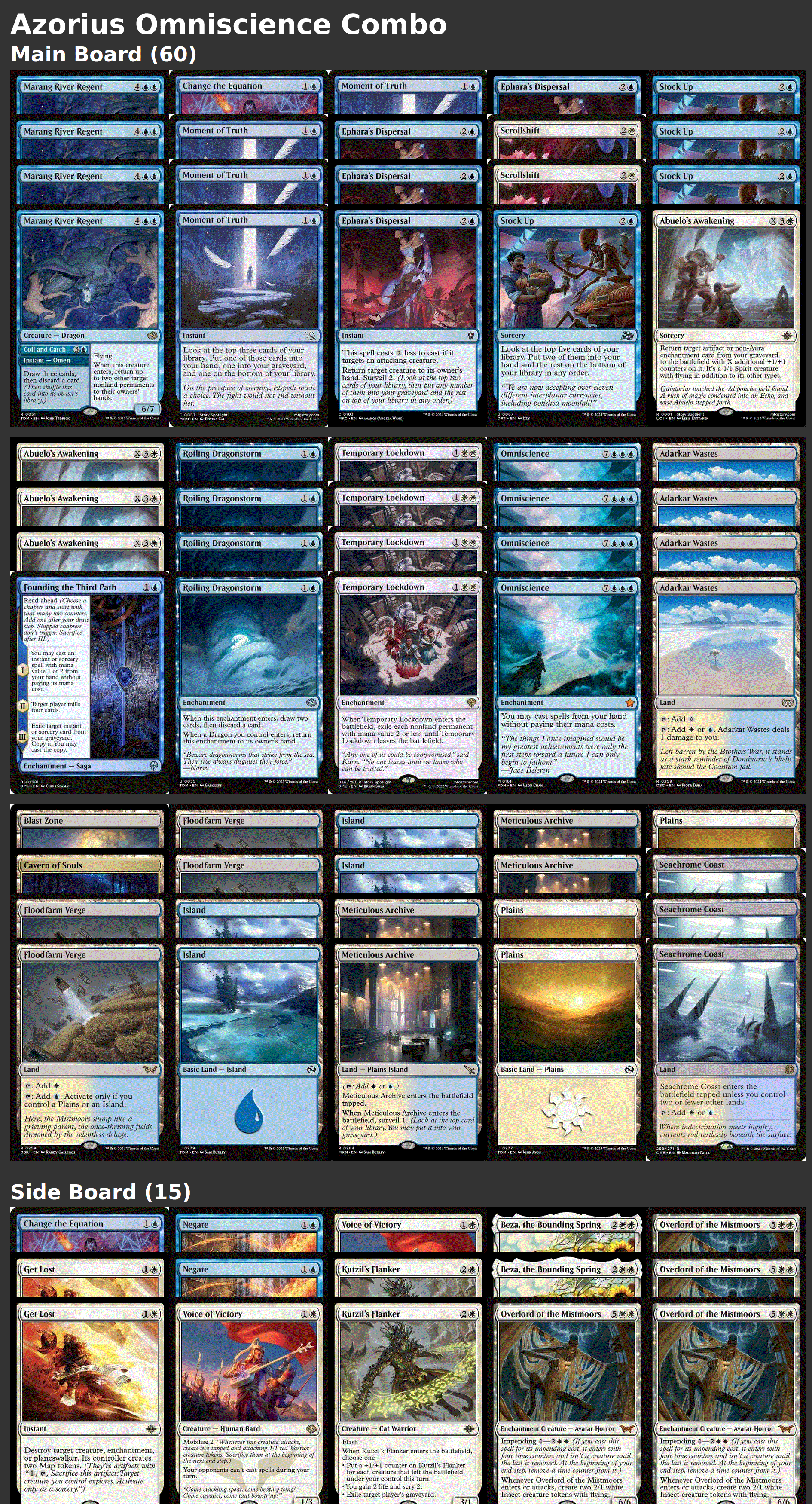 Azorius Omniscience Combo