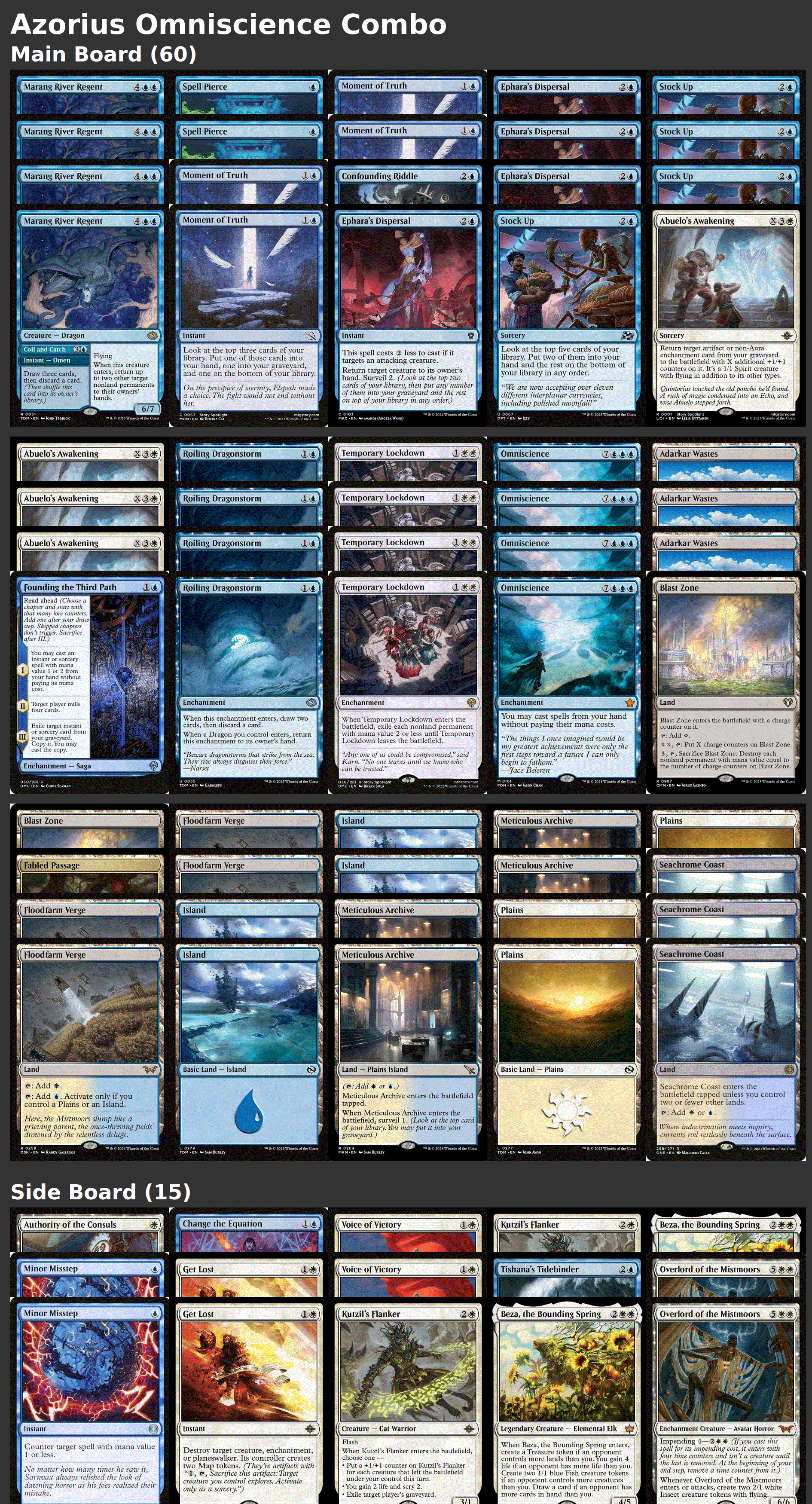 Azorius Omniscience Combo