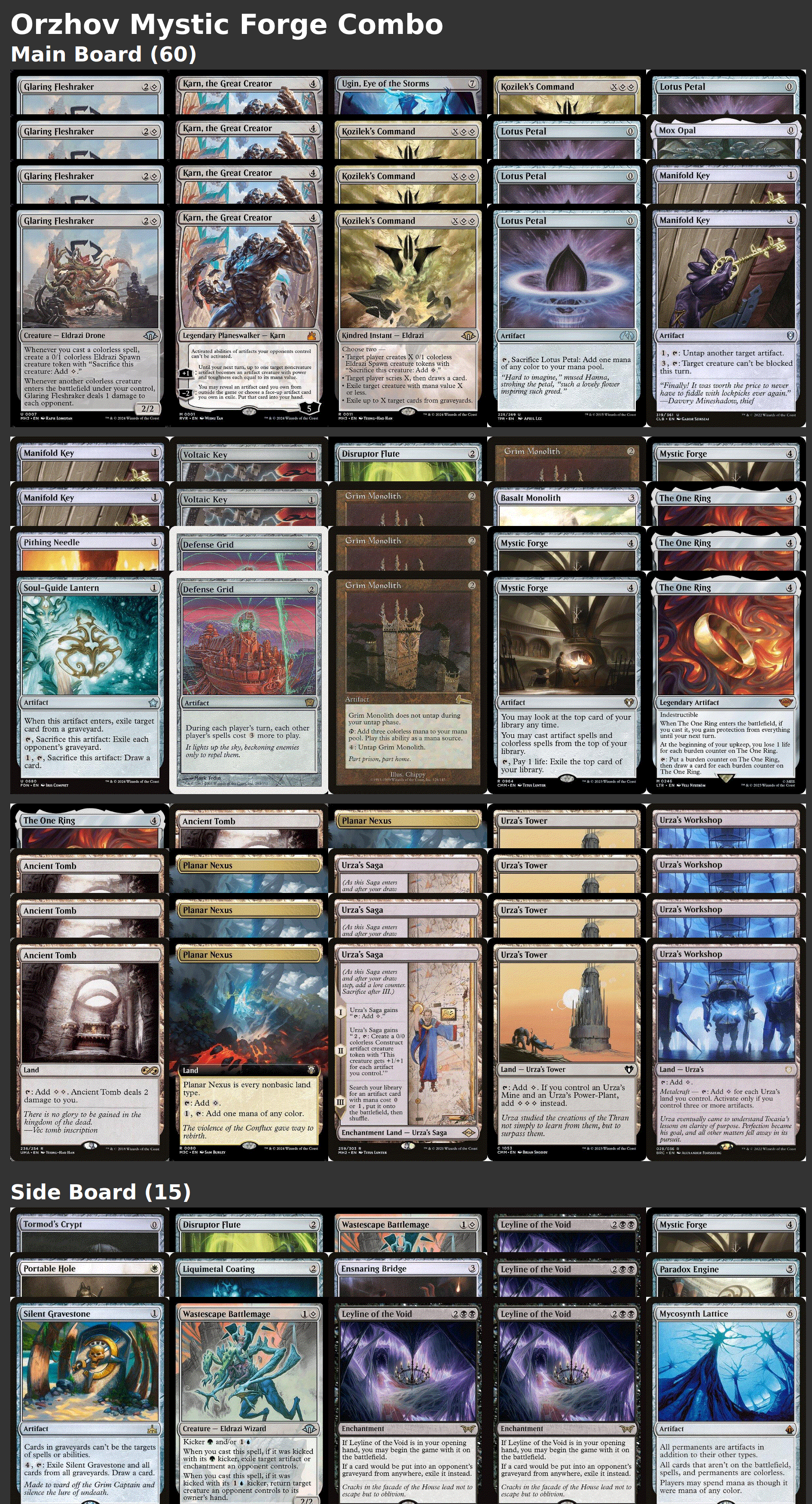 Orzhov Mystic Forge Combo