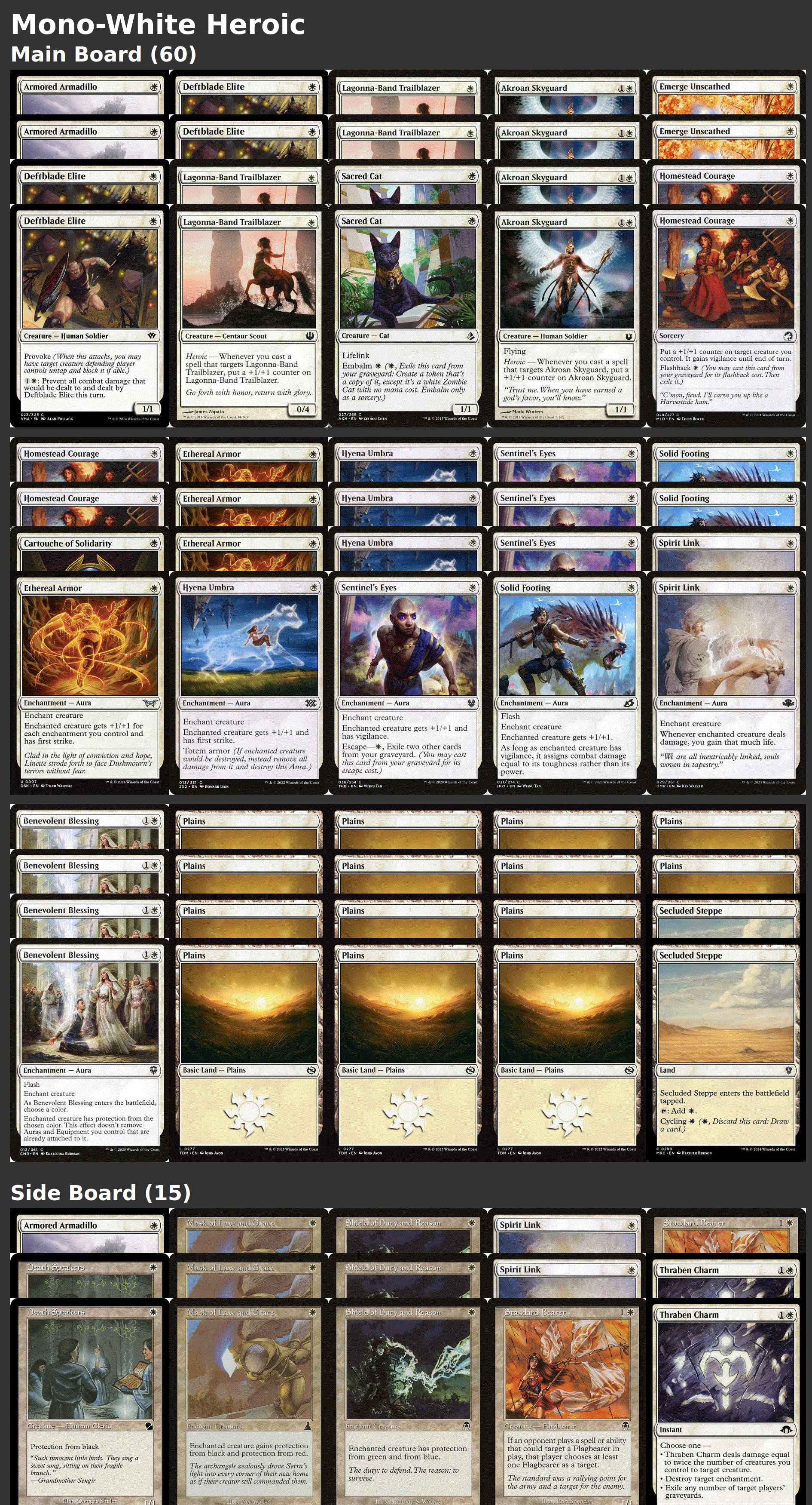 Mono-White Heroic