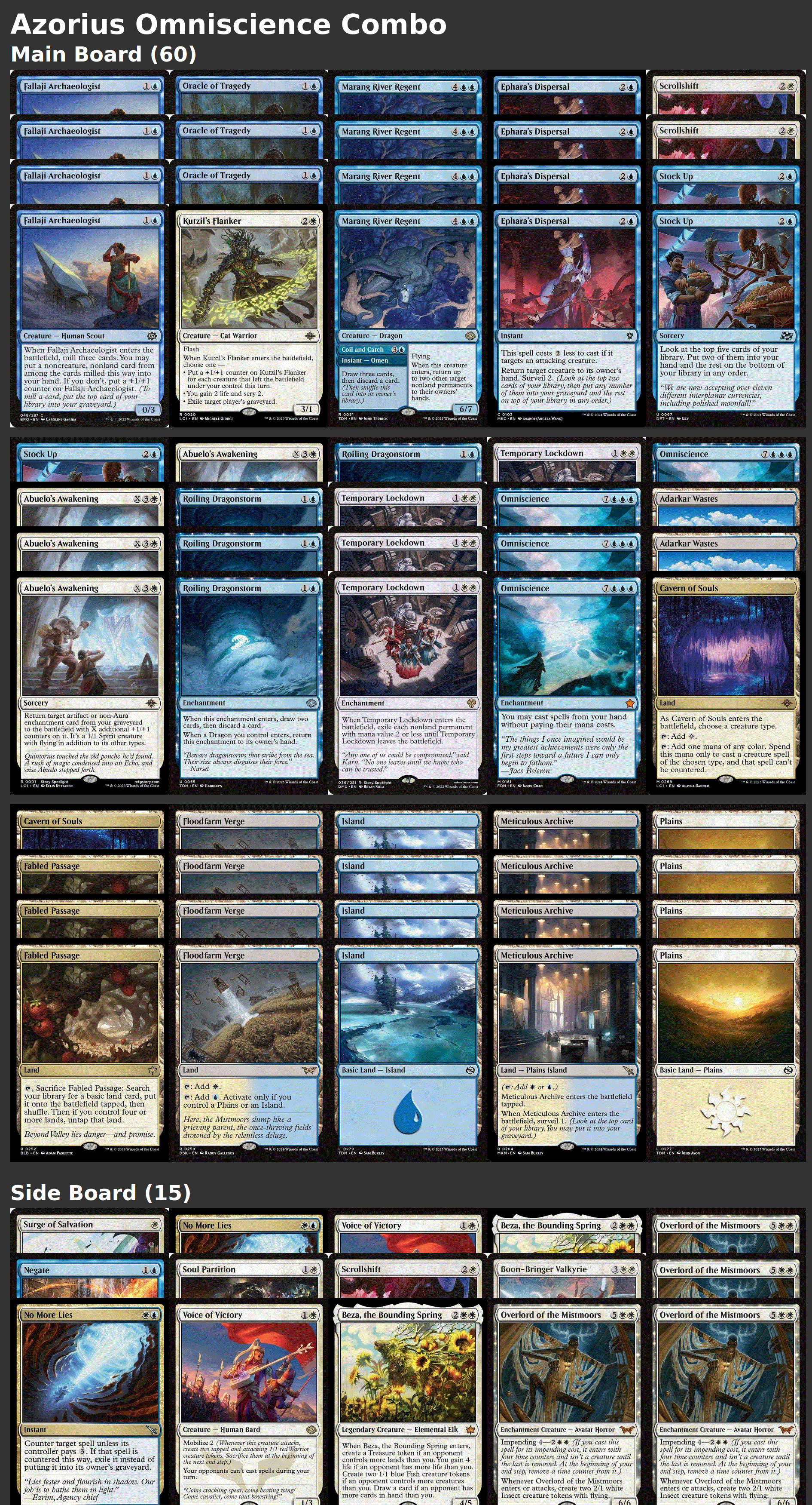 Azorius Omniscience Combo