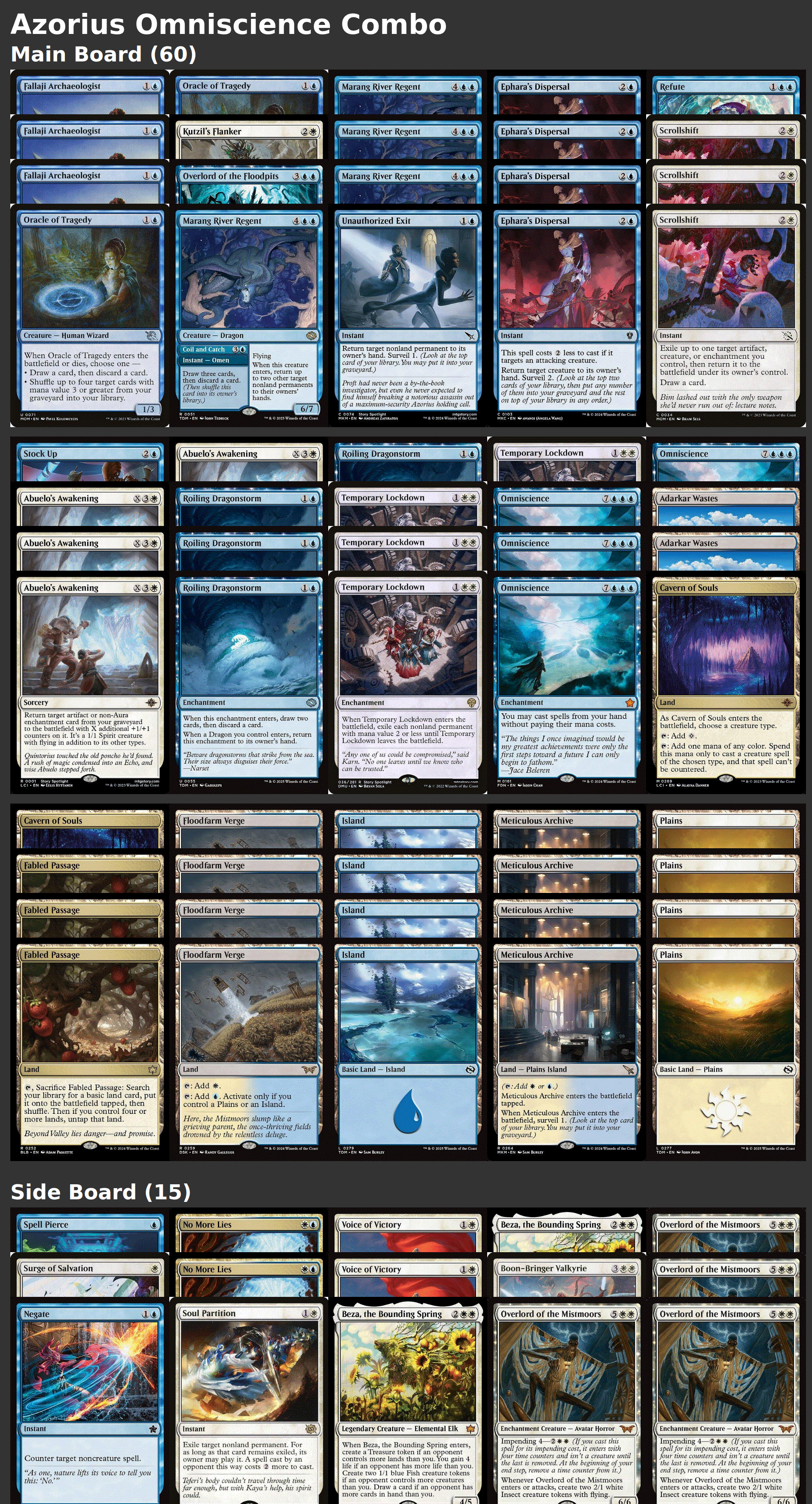 Azorius Omniscience Combo
