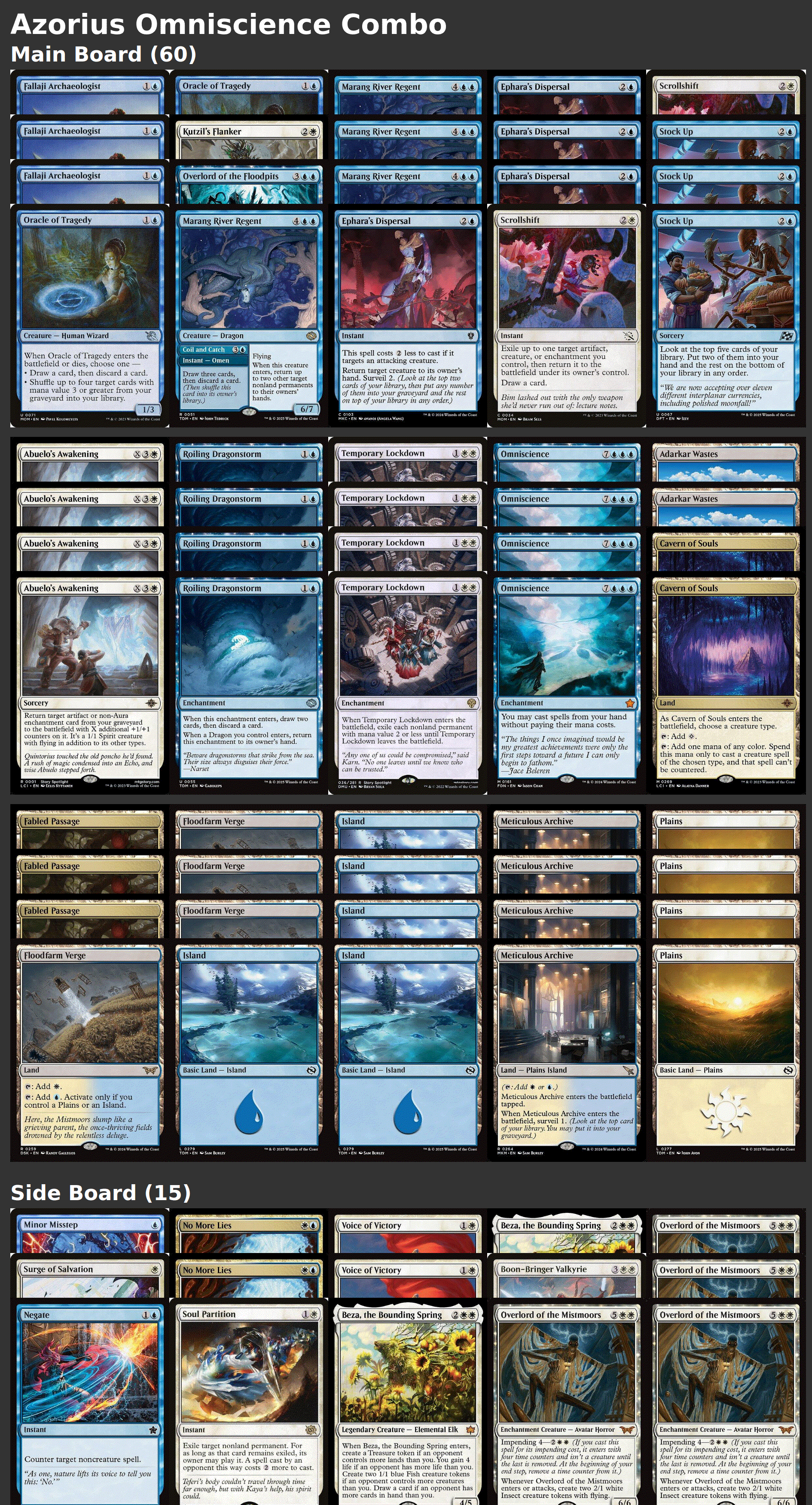 Azorius Omniscience Combo