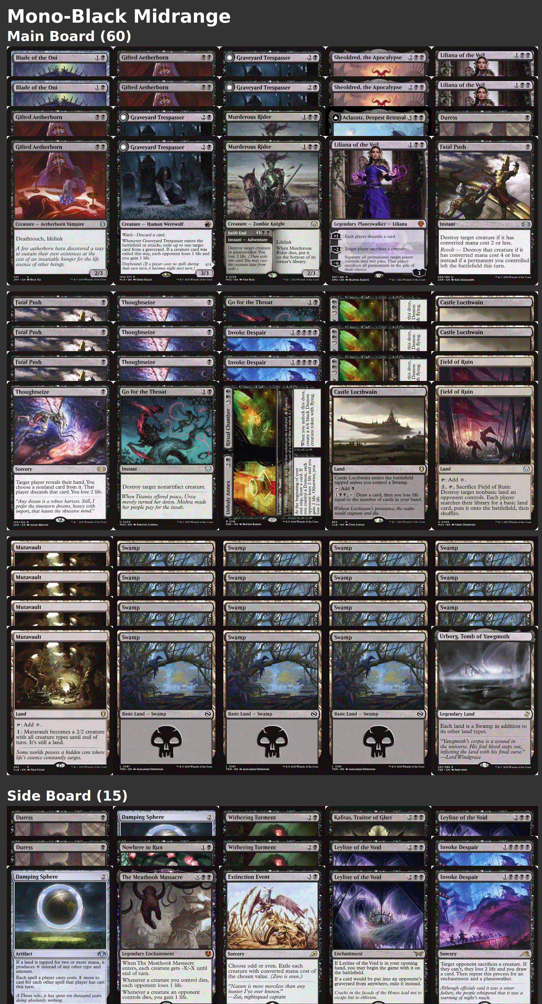 Mono-Black Midrange