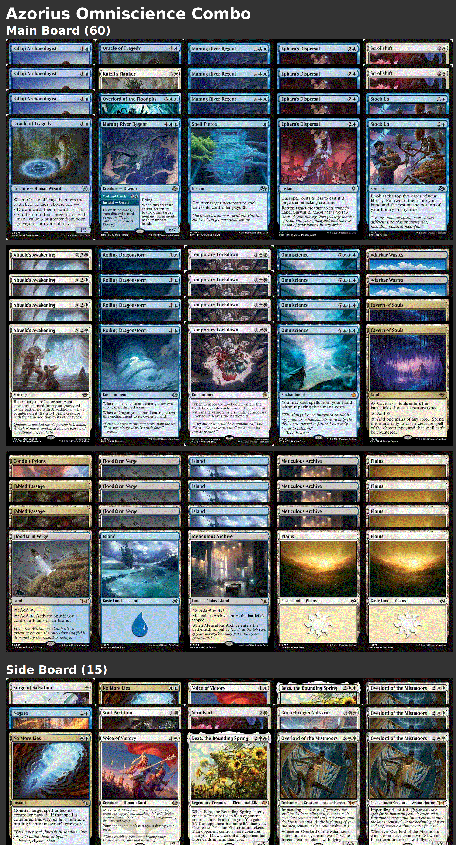 Azorius Omniscience Combo