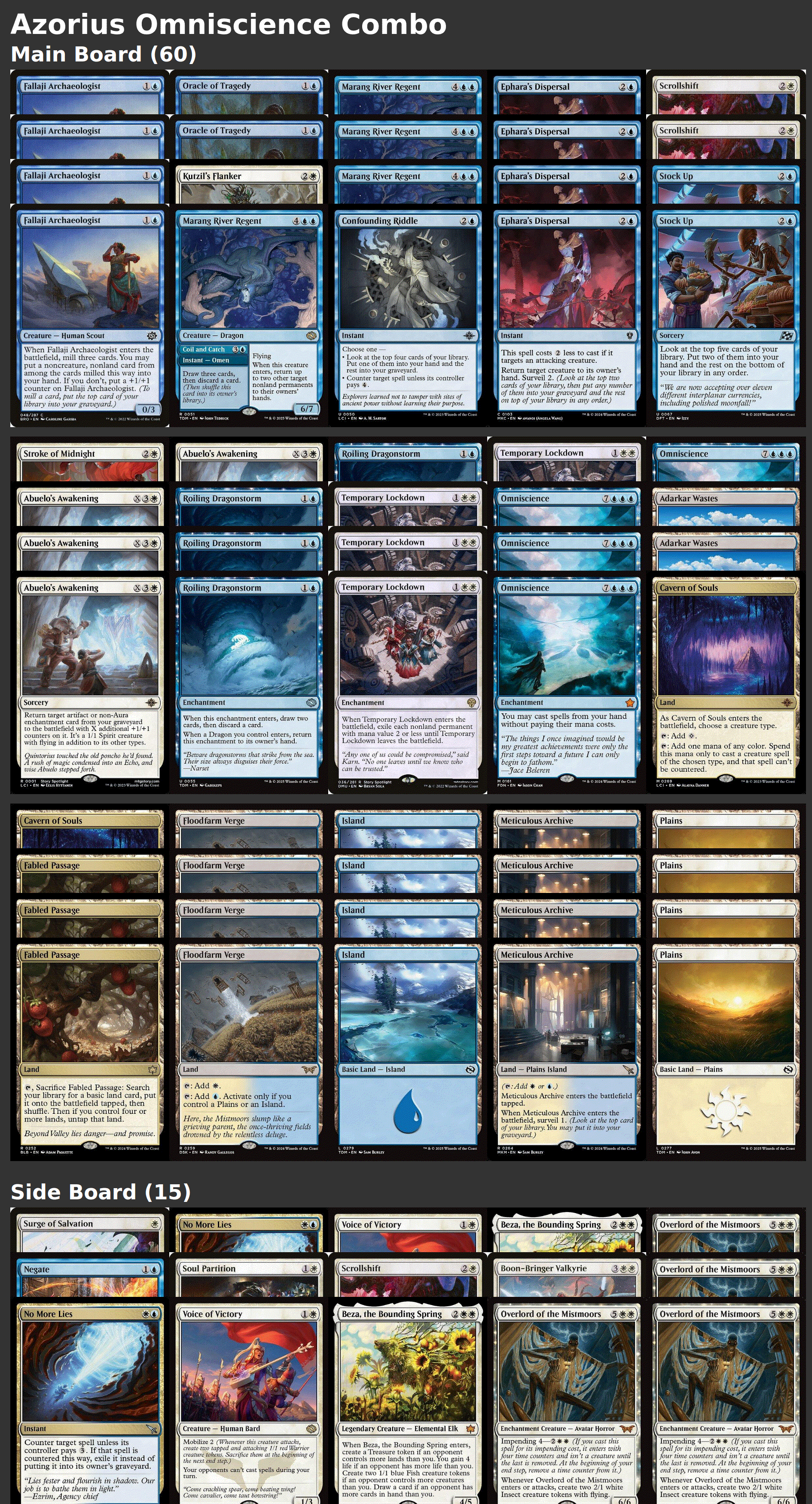 Azorius Omniscience Combo
