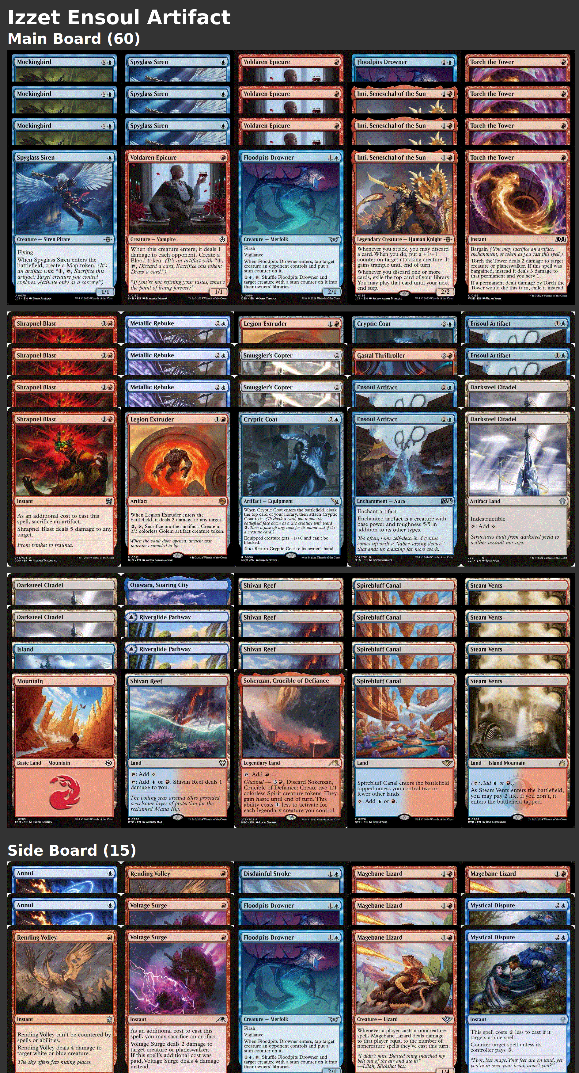 Izzet Ensoul Artifact