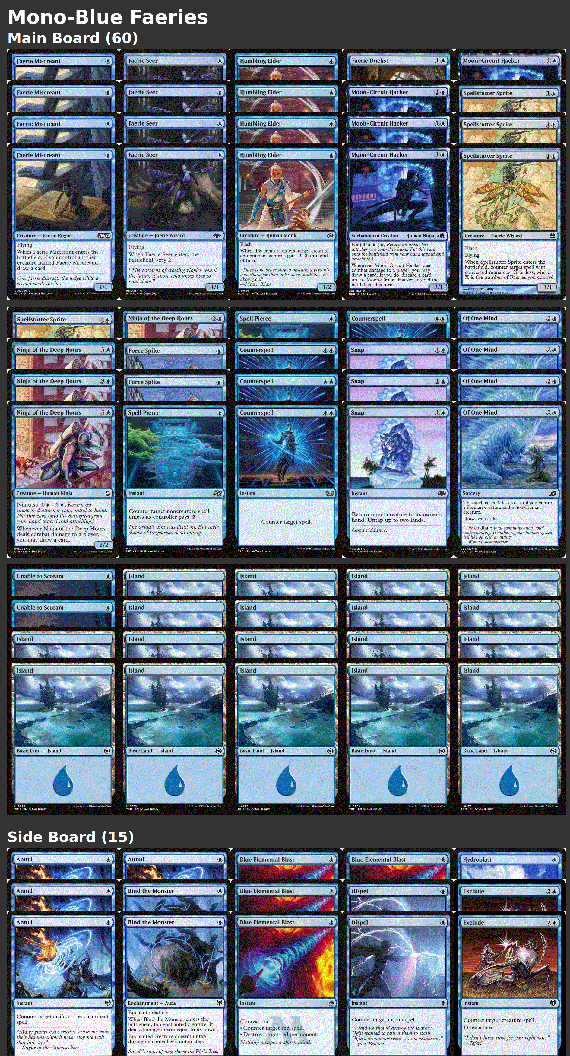 Mono-Blue Faeries