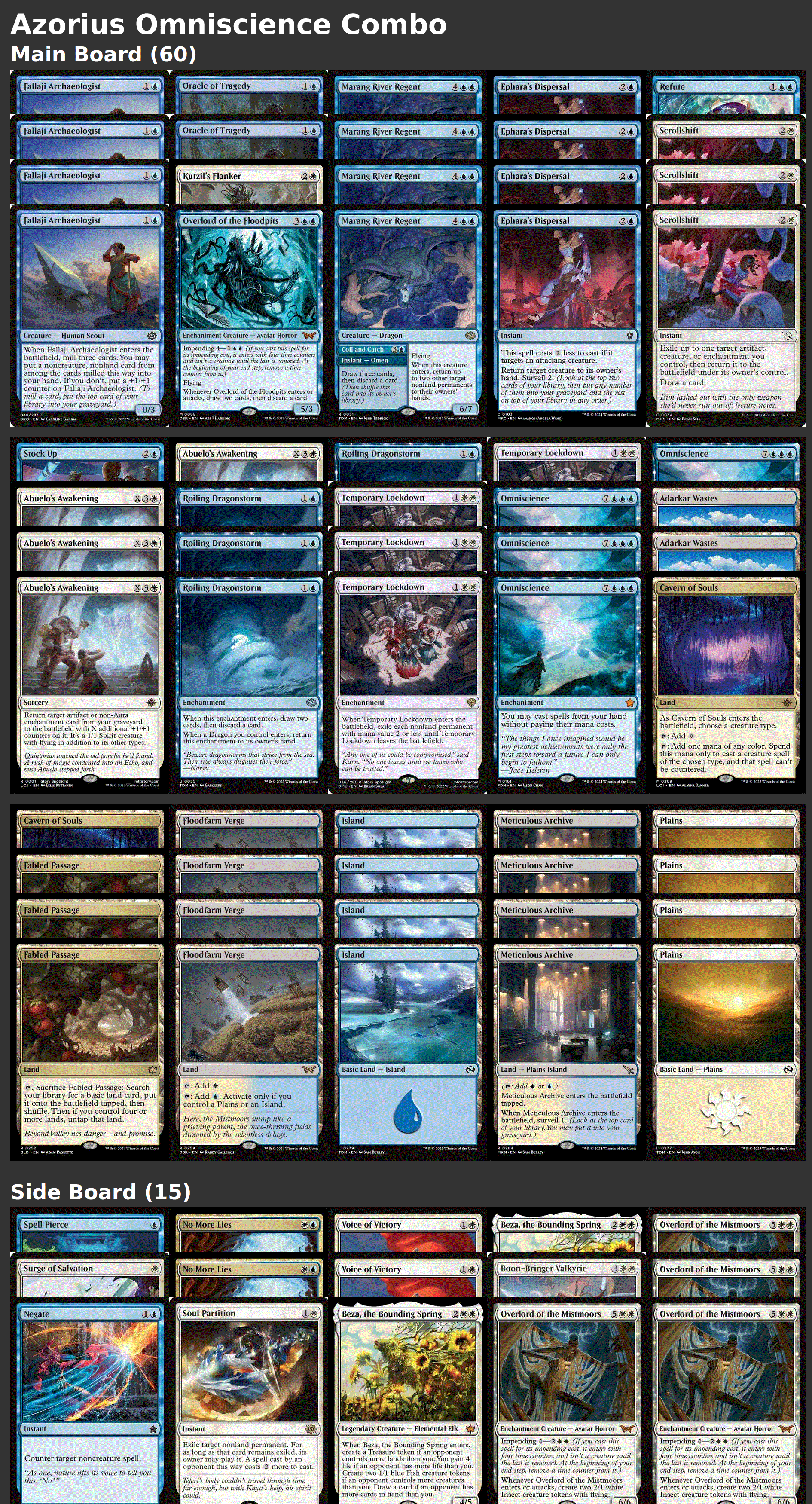 Azorius Omniscience Combo