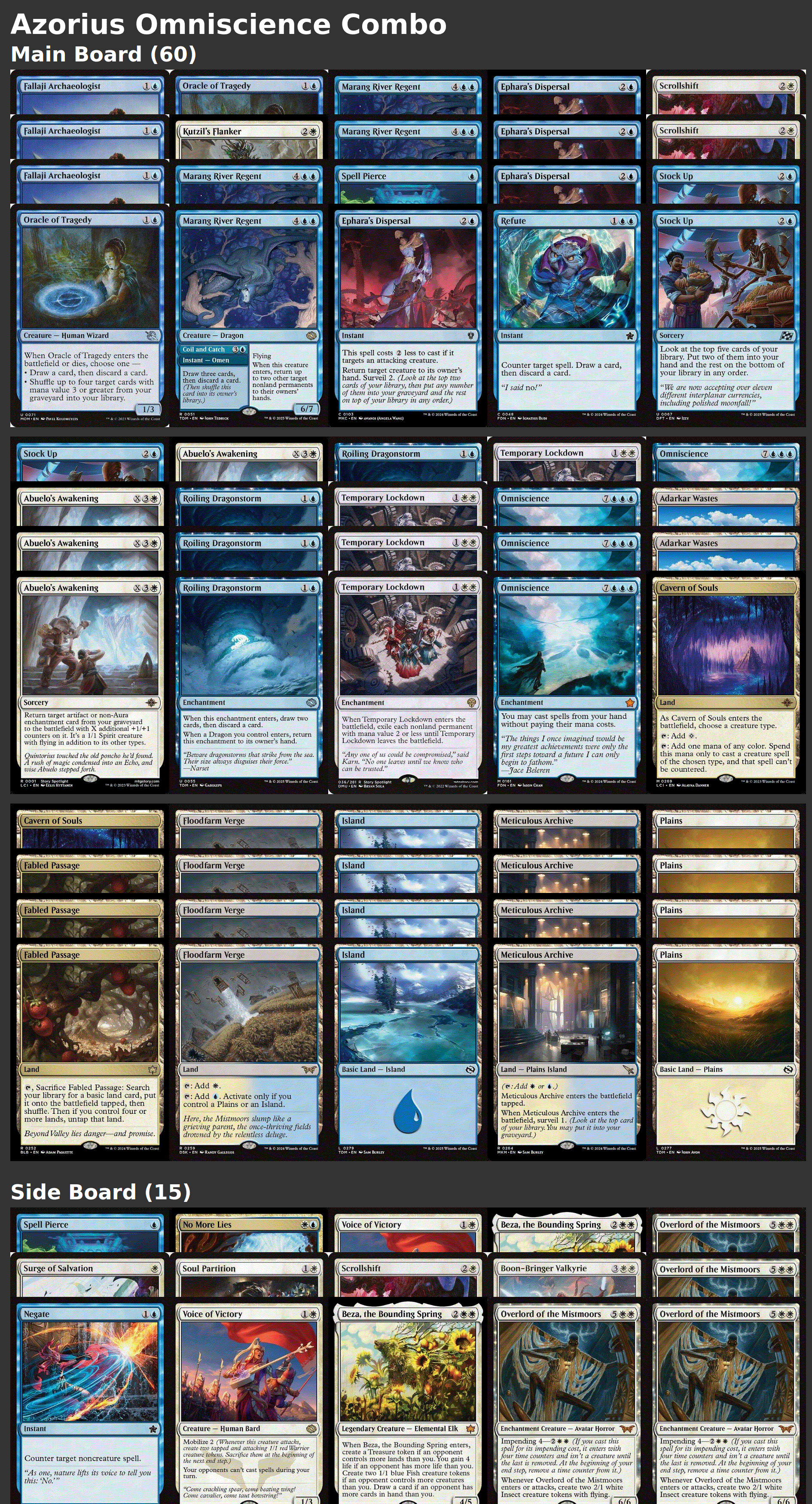 Azorius Omniscience Combo