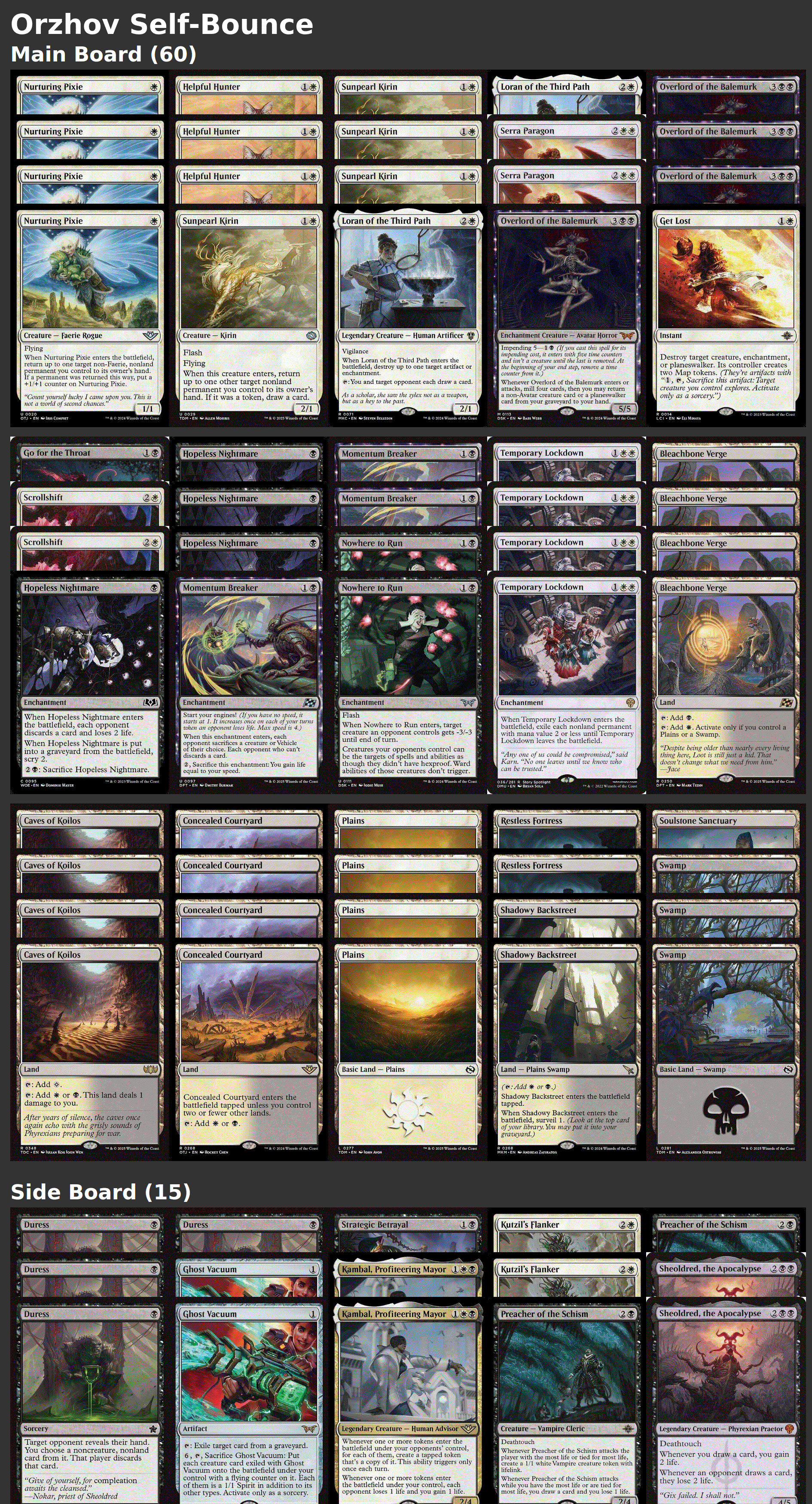 Orzhov Self-Bounce