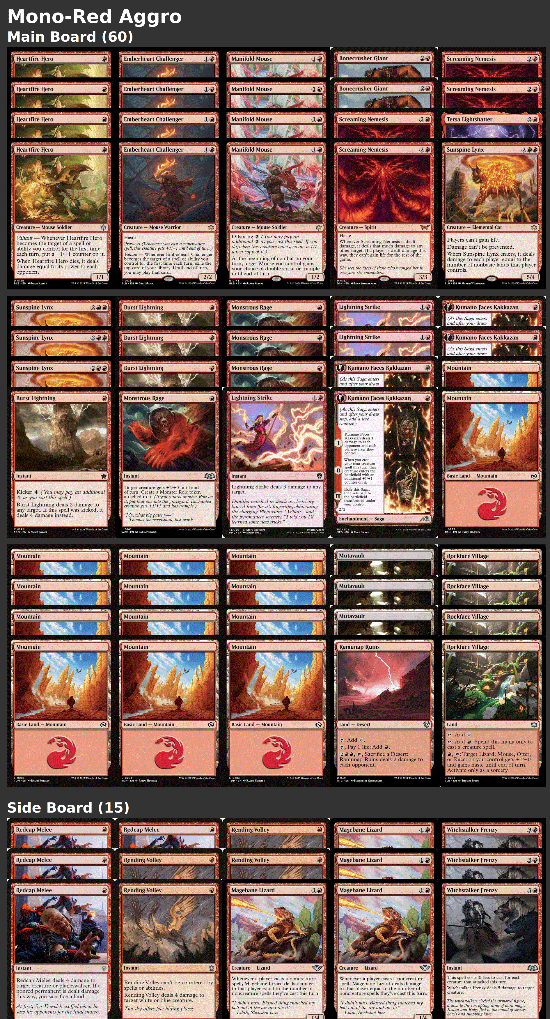 Mono-Red Aggro