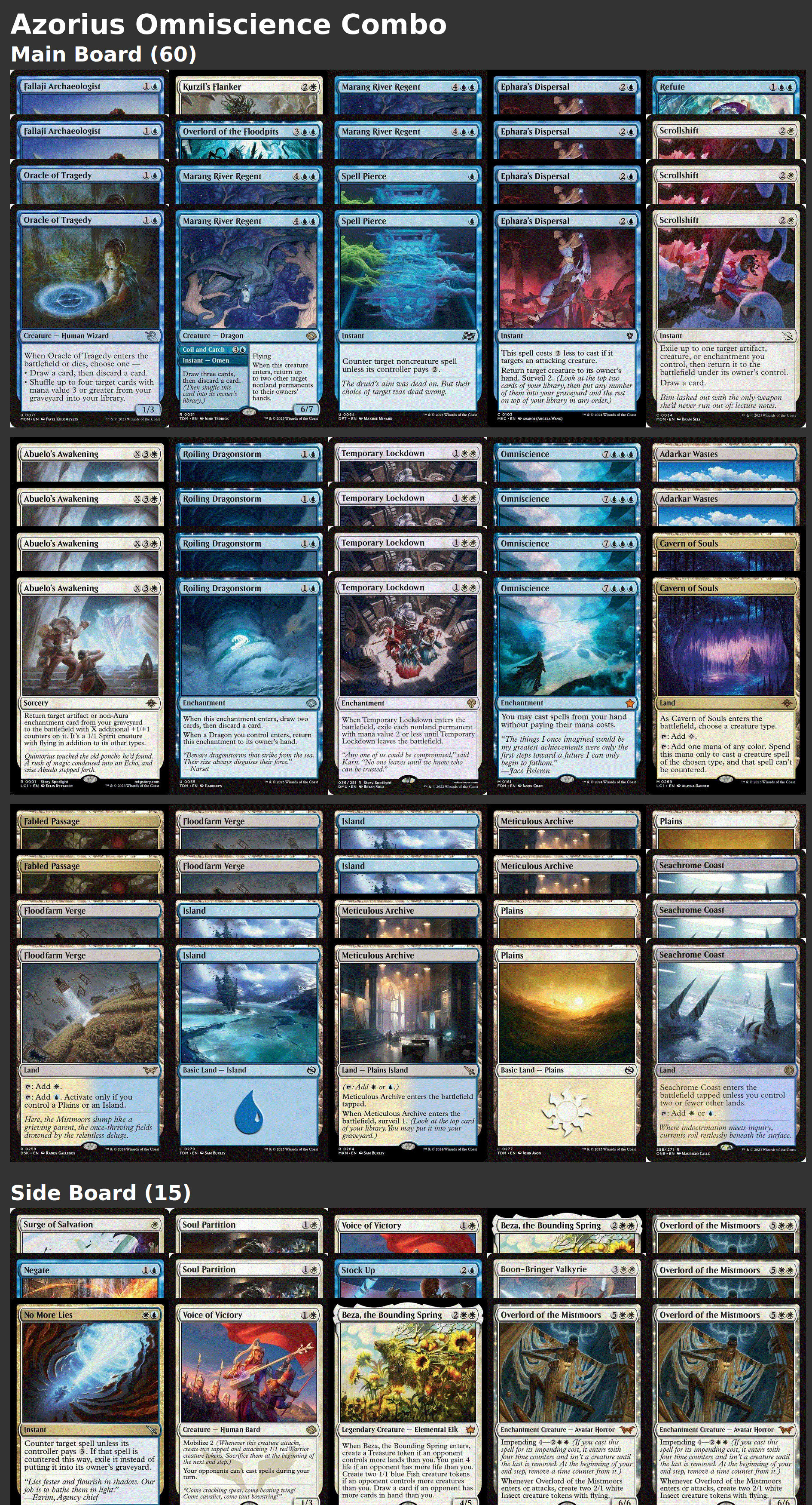 Azorius Omniscience Combo