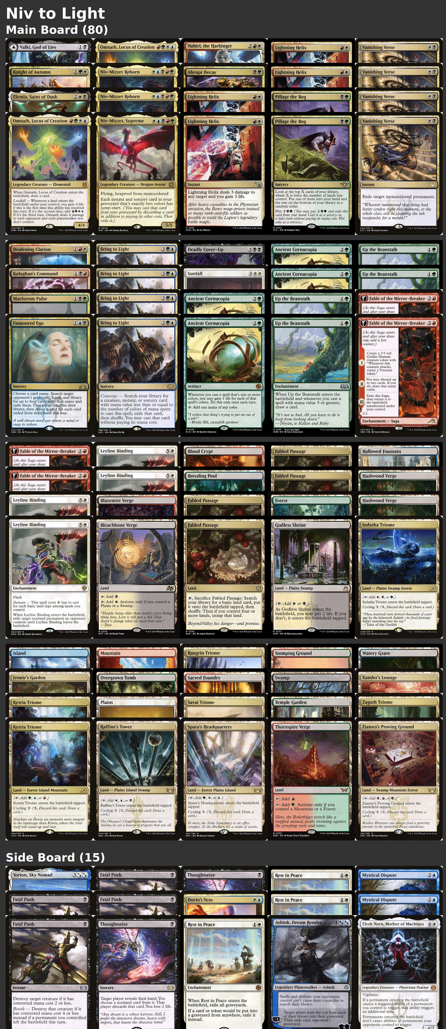 Niv to Light