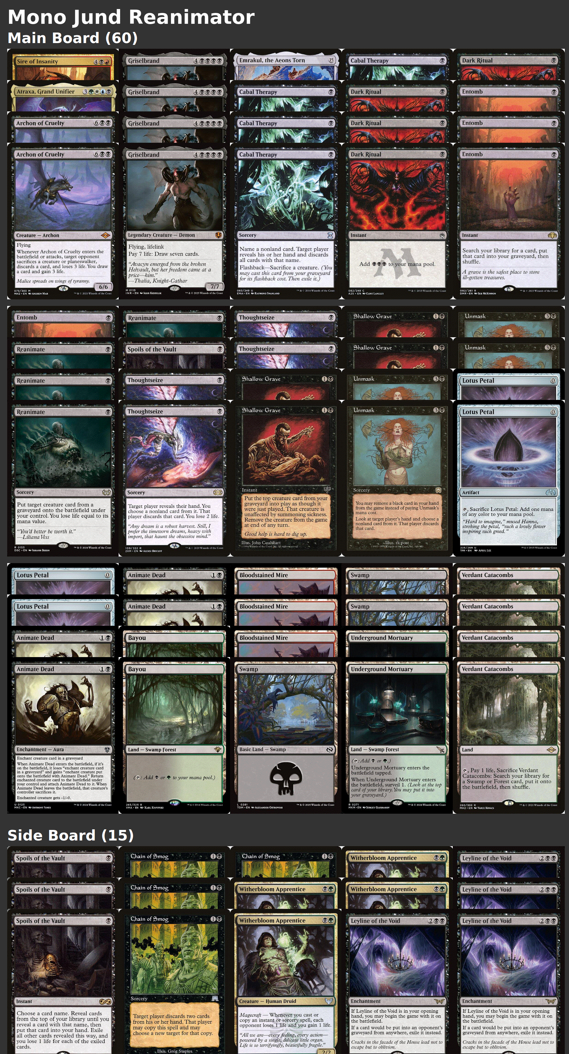 Mono Jund Reanimator