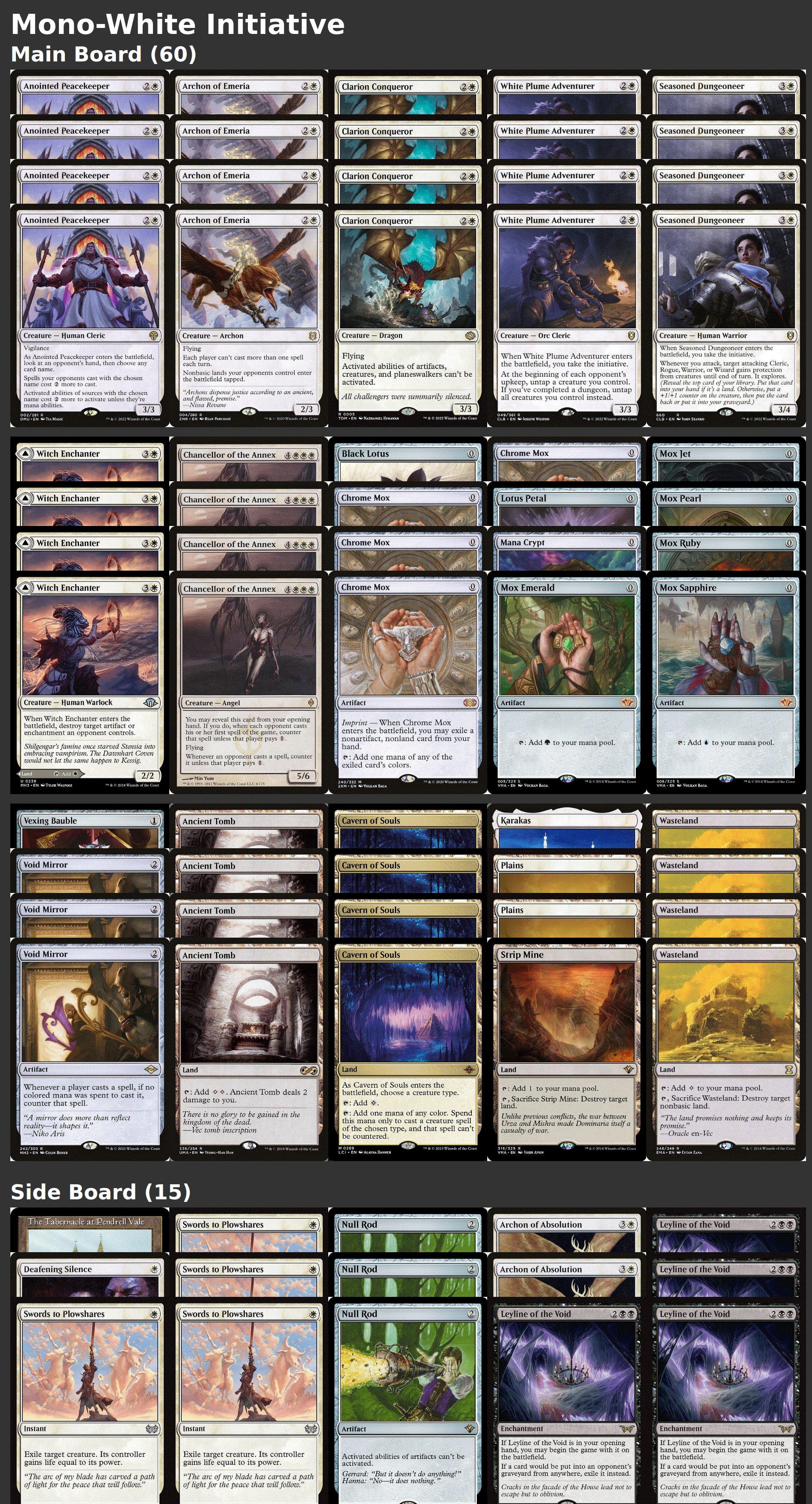 Mono-White Initiative