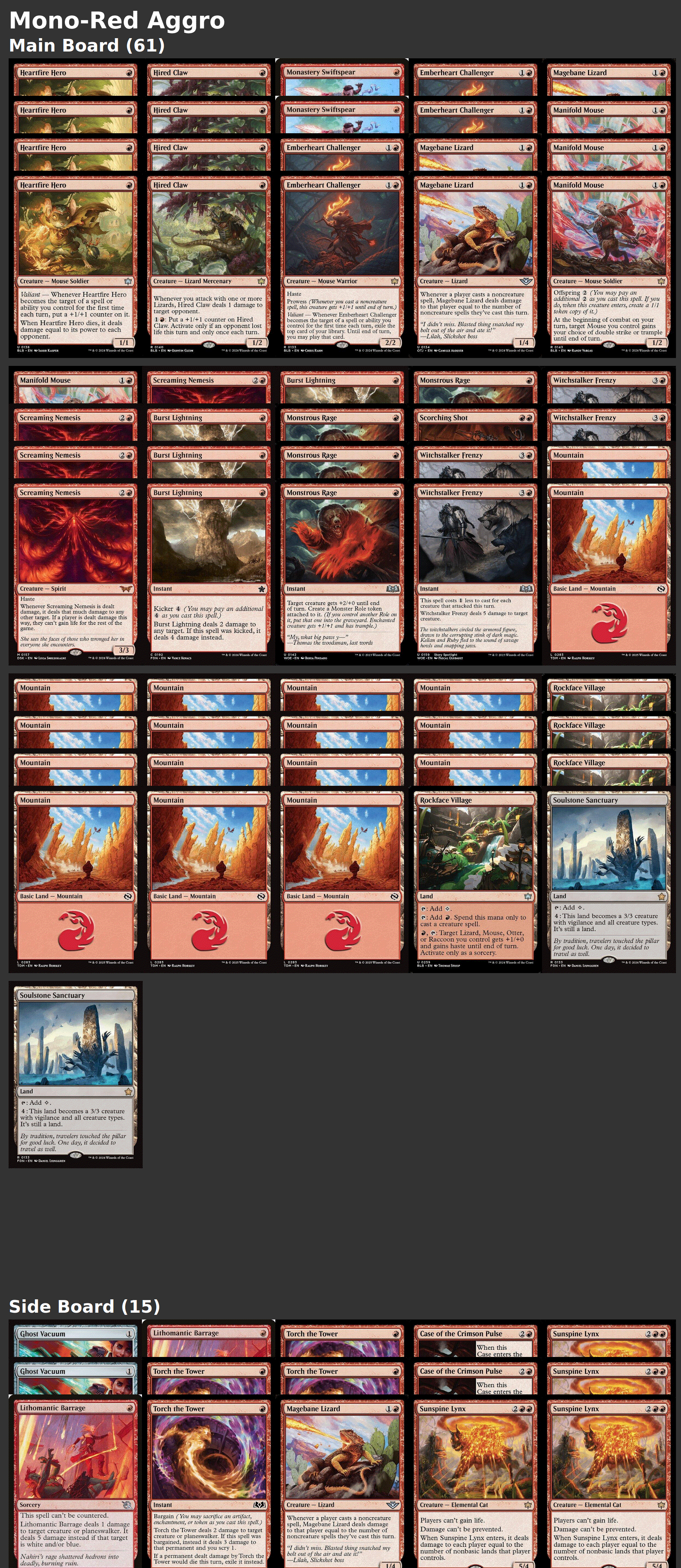 Mono-Red Aggro