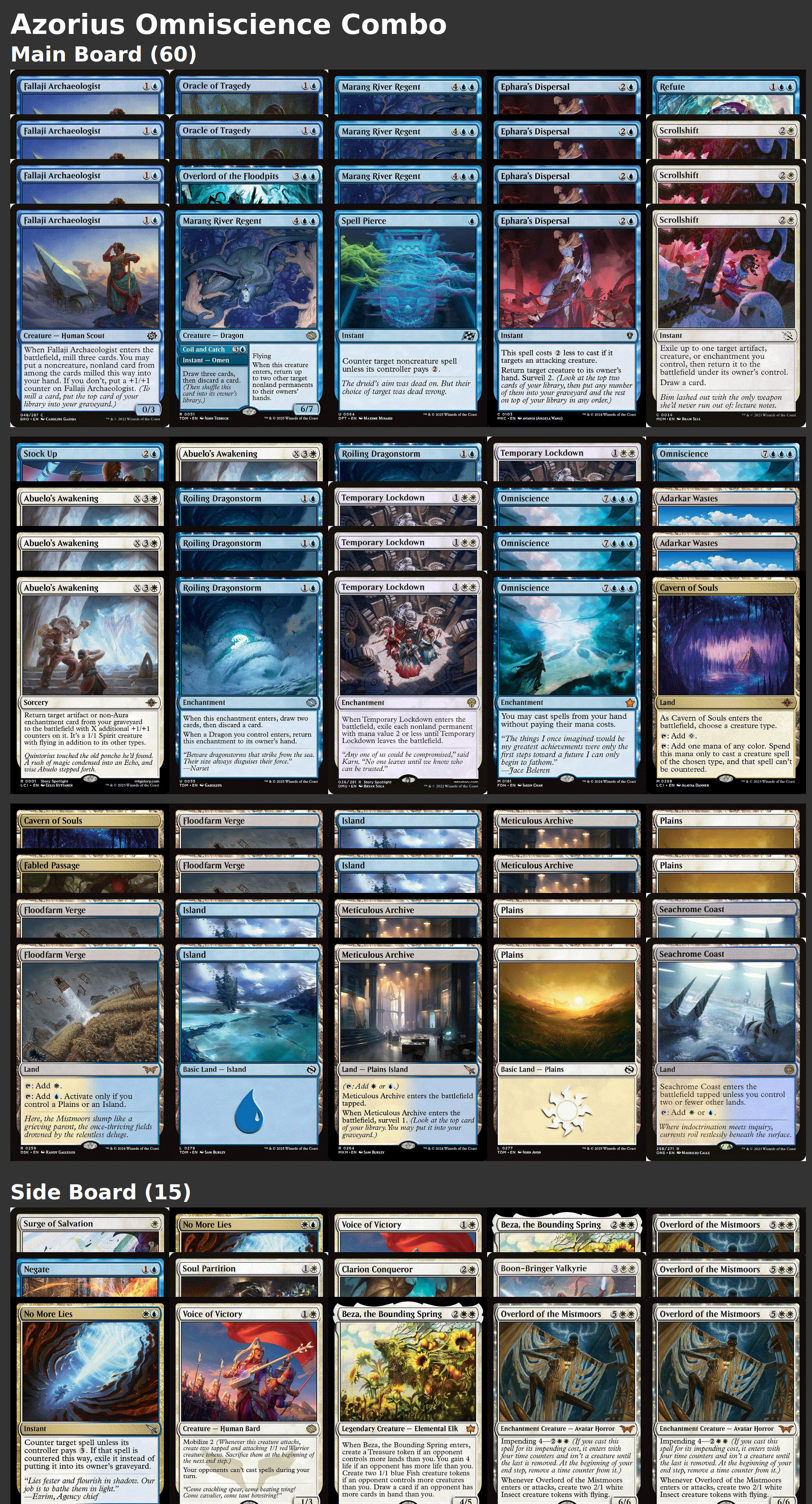 Azorius Omniscience Combo