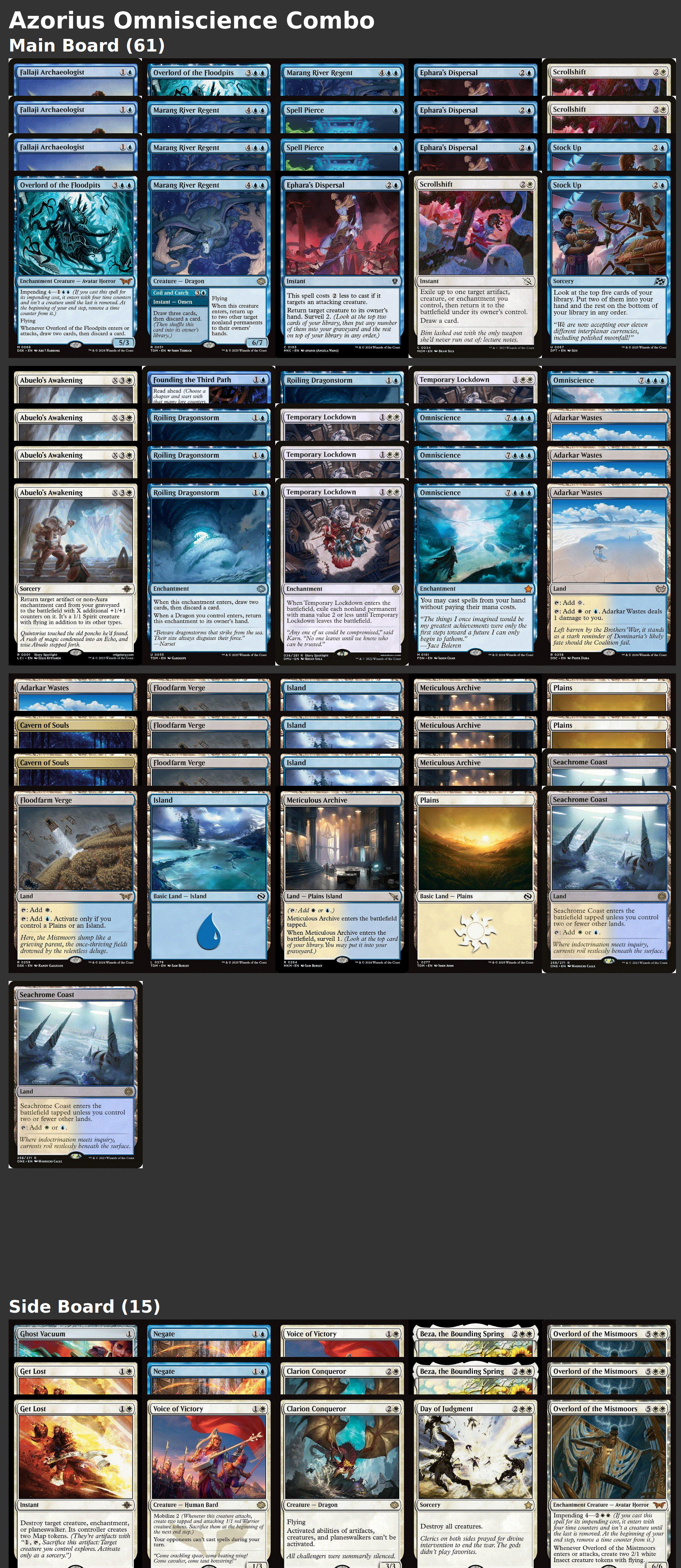 Azorius Omniscience Combo