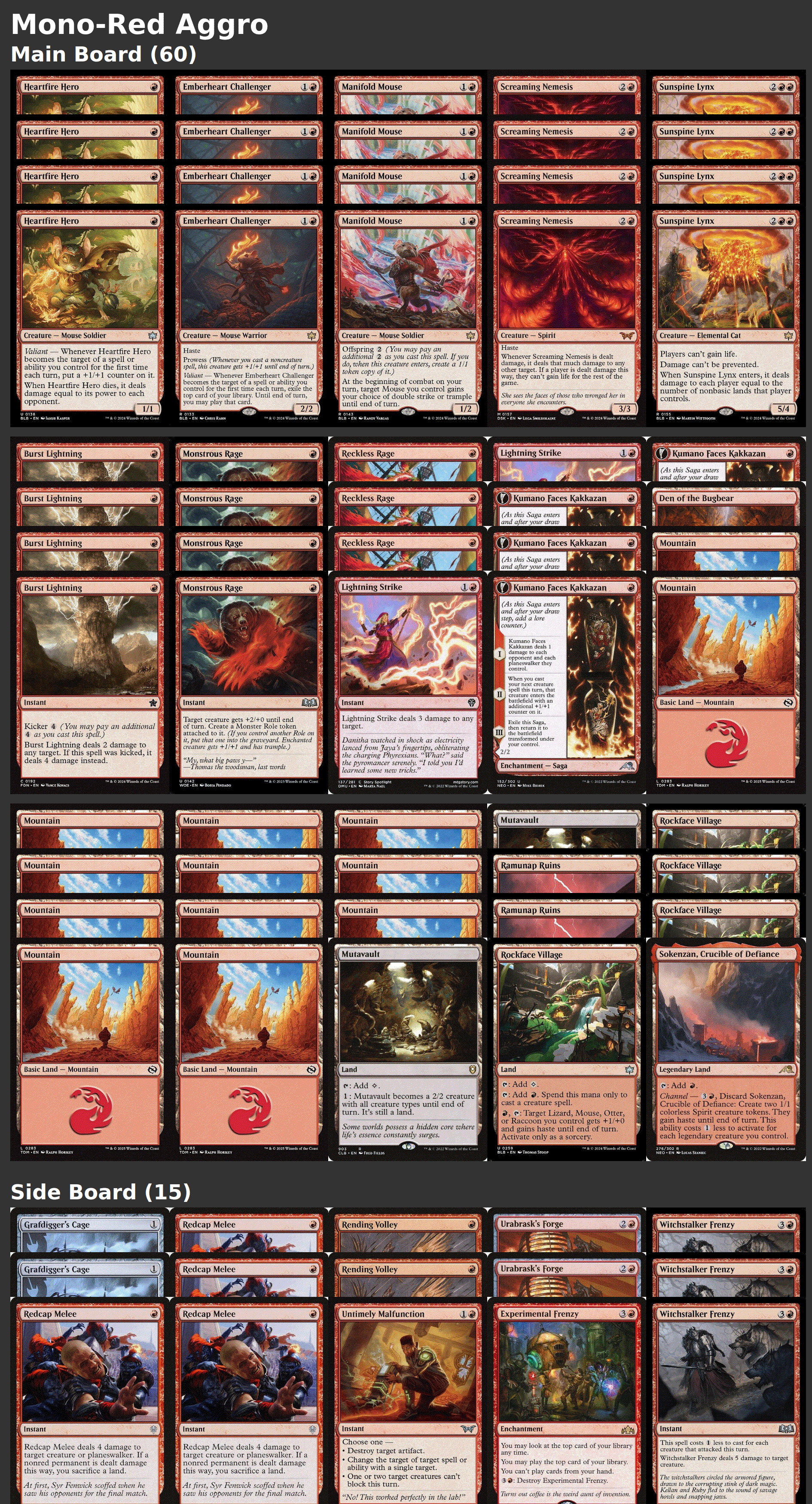 Mono-Red Aggro