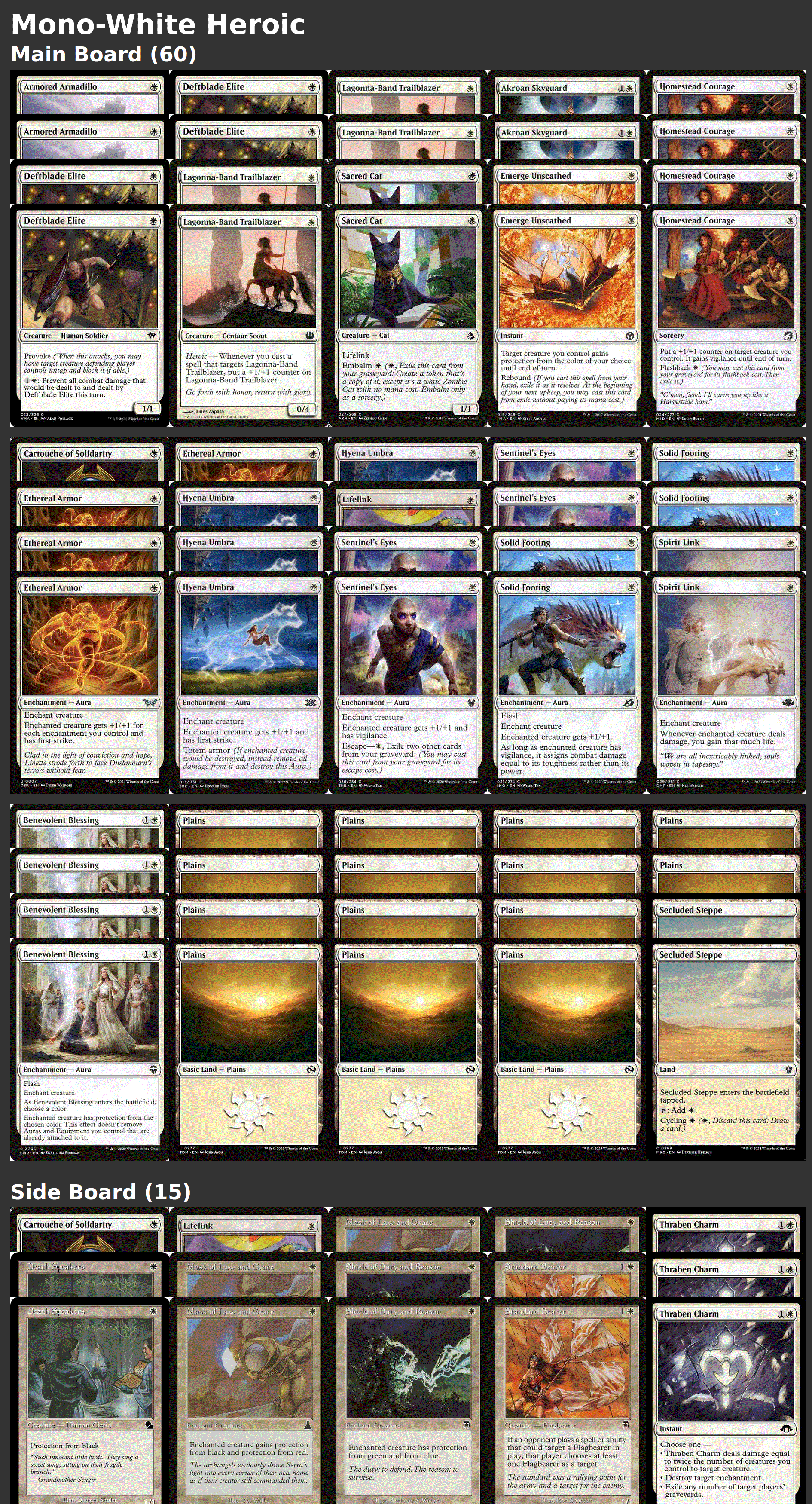 Mono-White Heroic