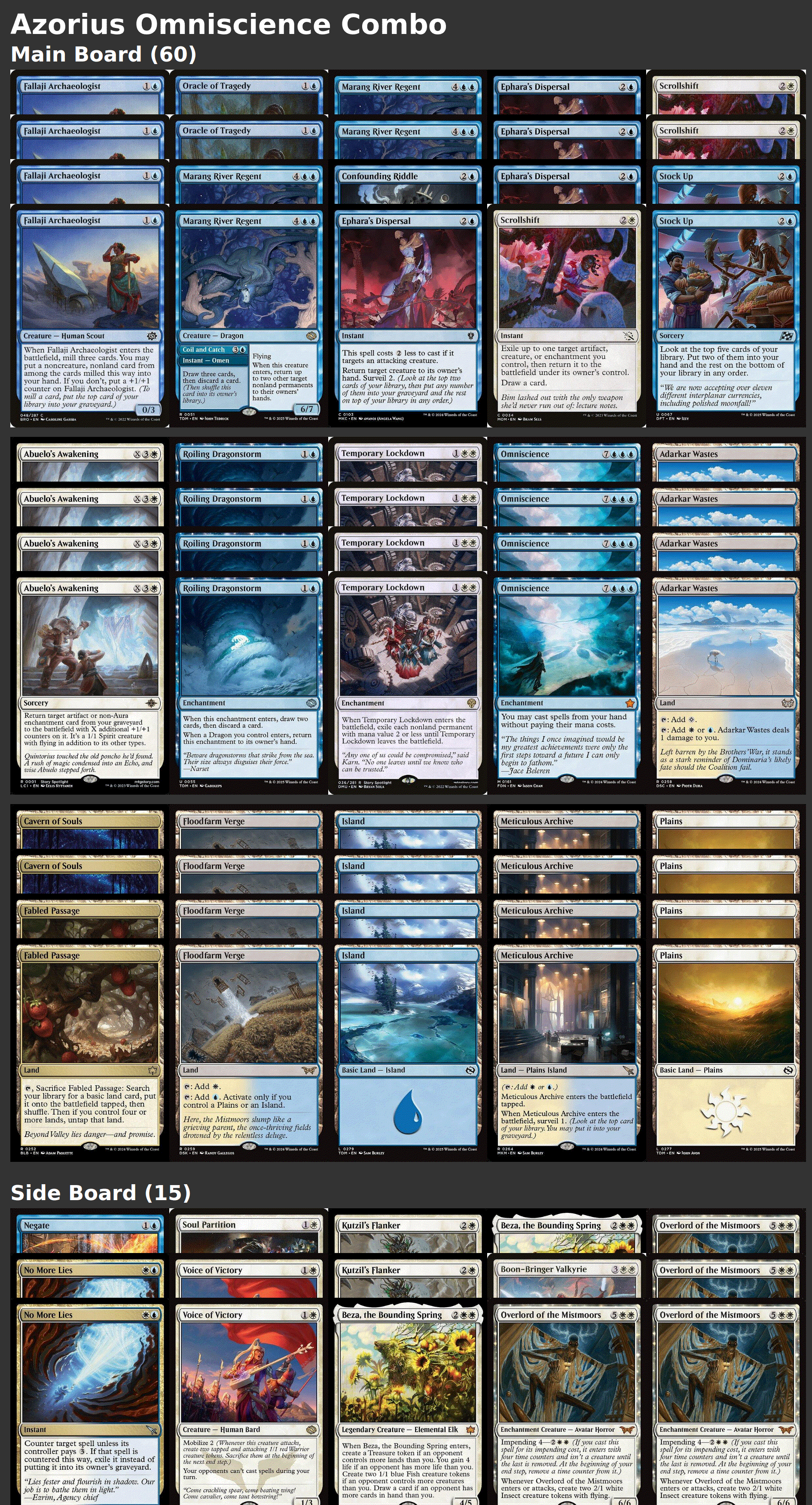 Azorius Omniscience Combo