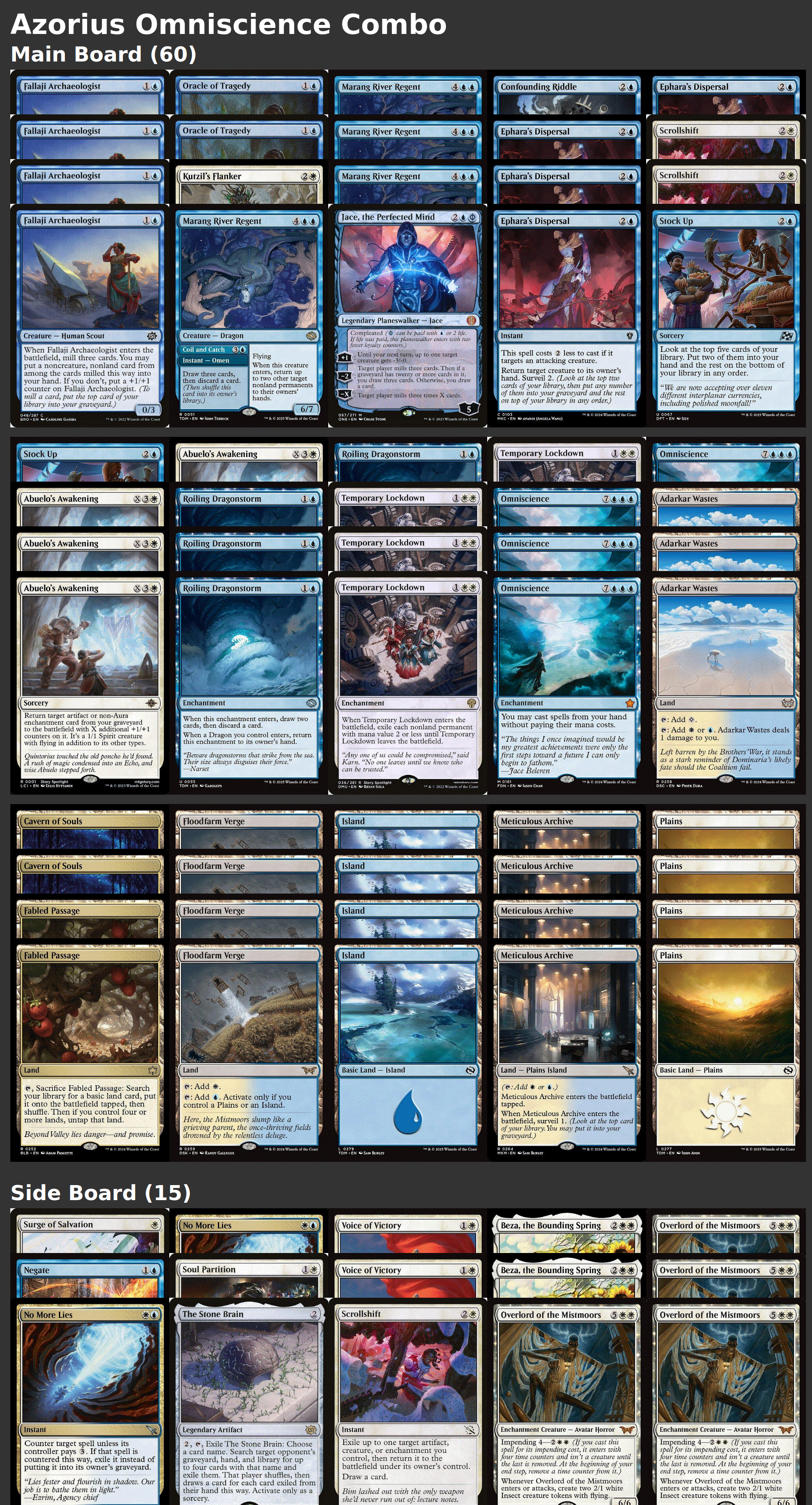 Azorius Omniscience Combo