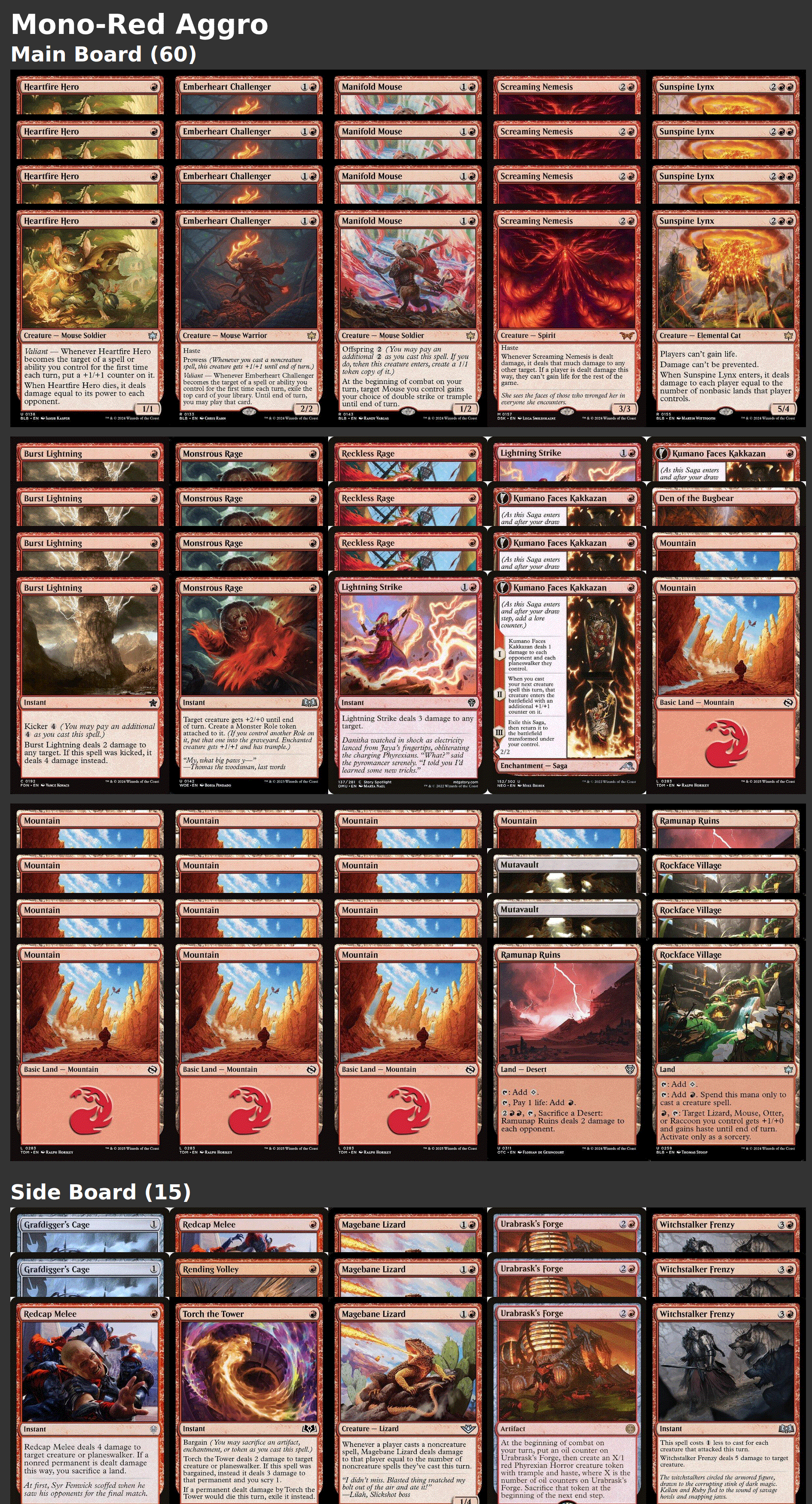 Mono-Red Aggro