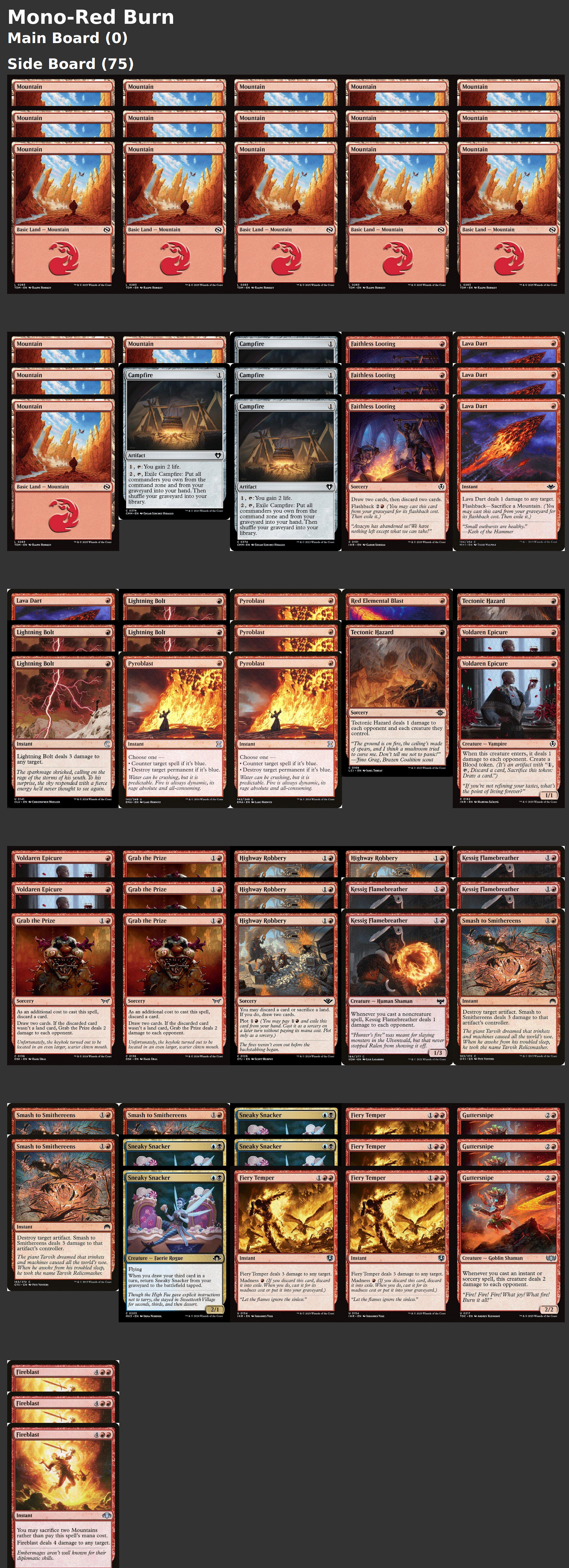 Mono-Red Burn