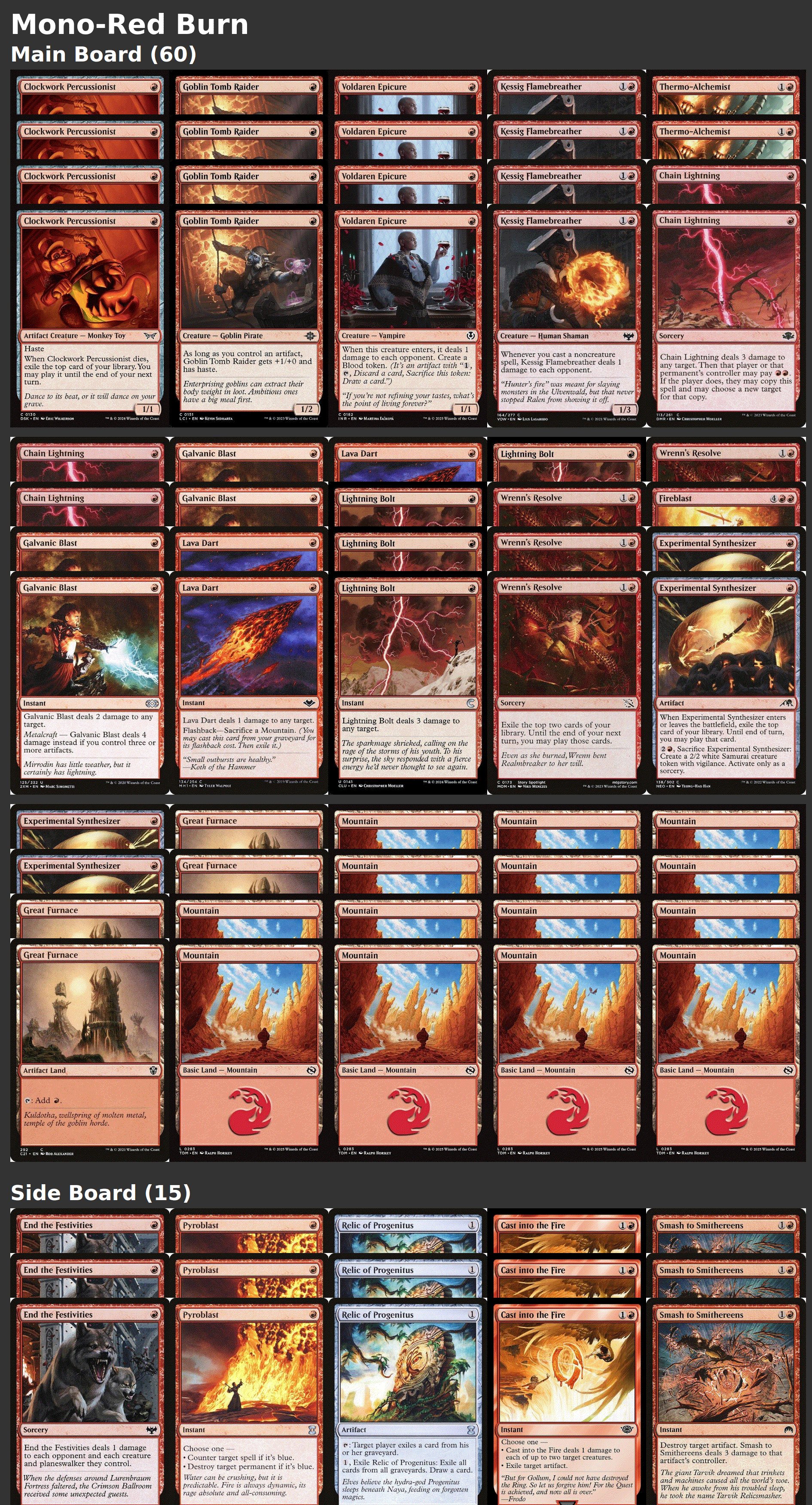 Mono-Red Burn
