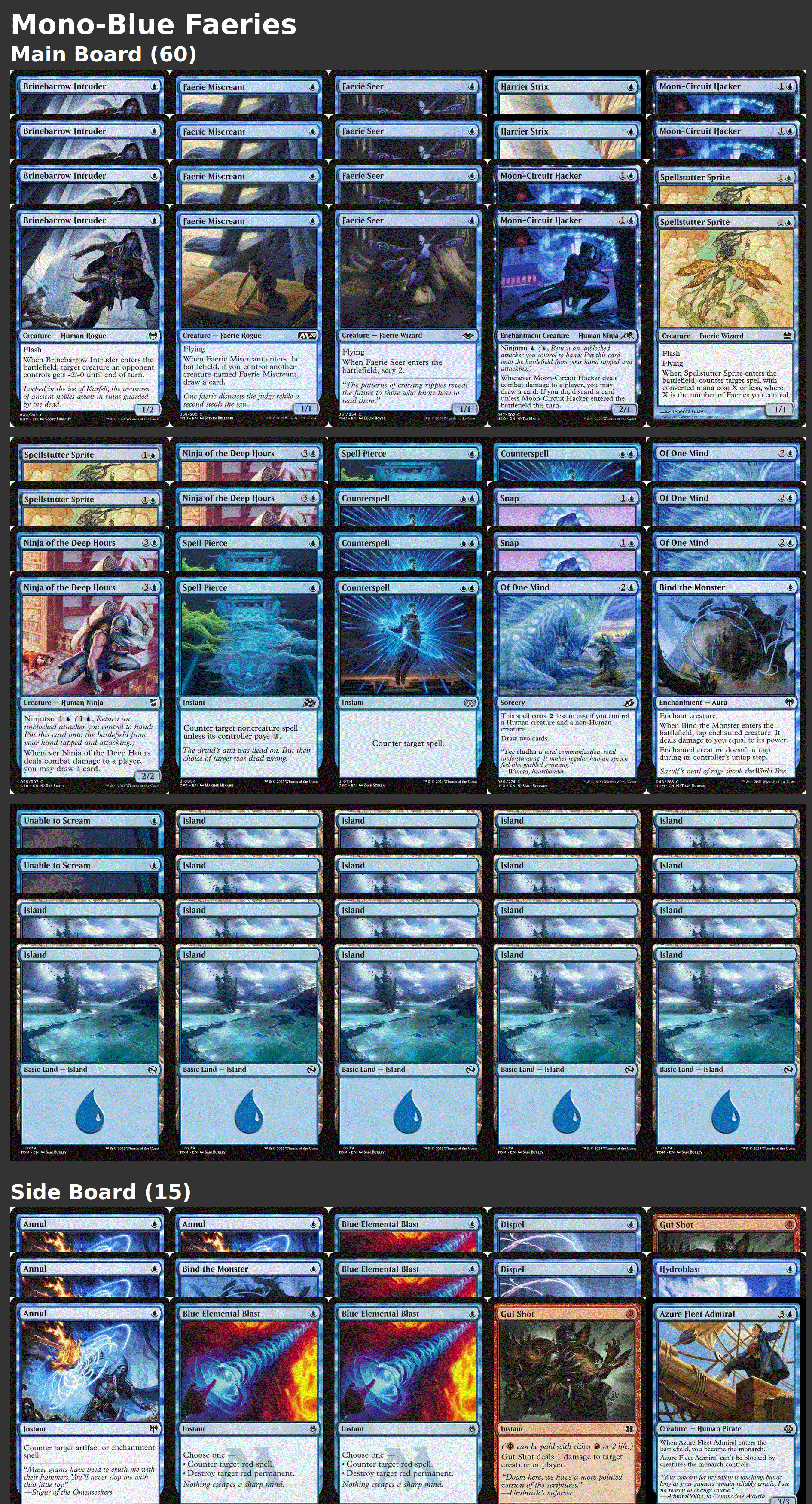 Mono-Blue Faeries