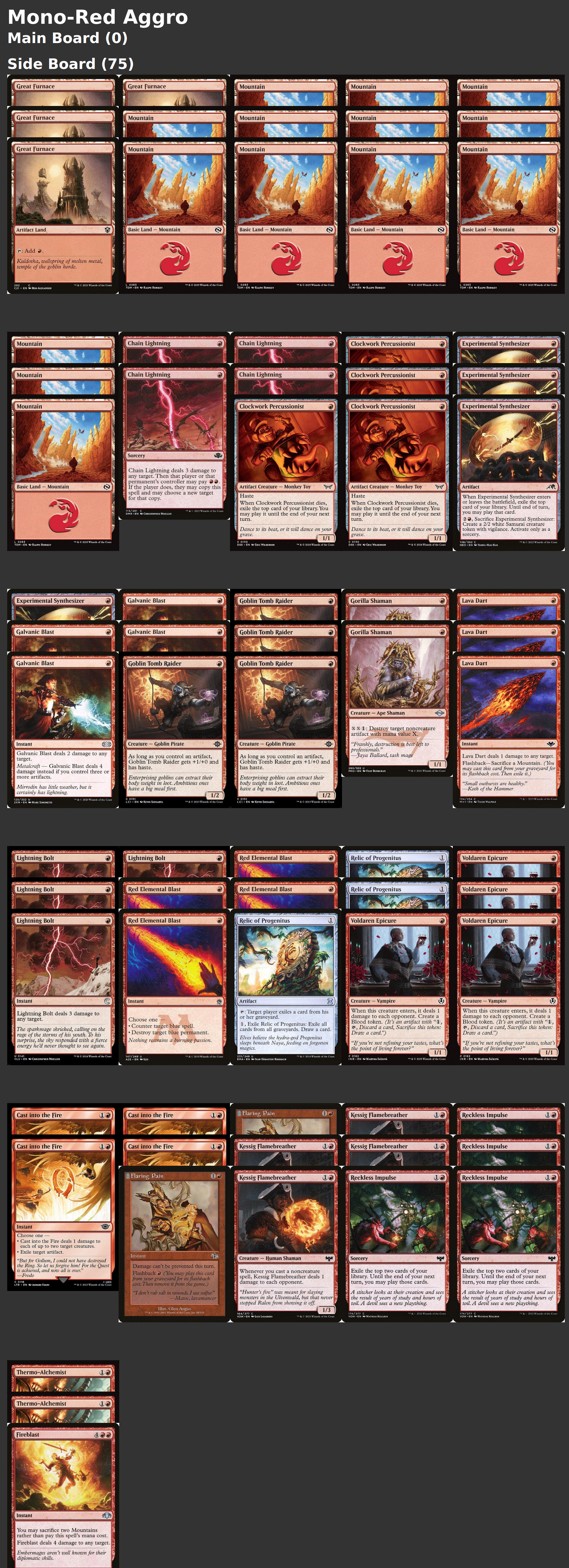 Mono-Red Aggro