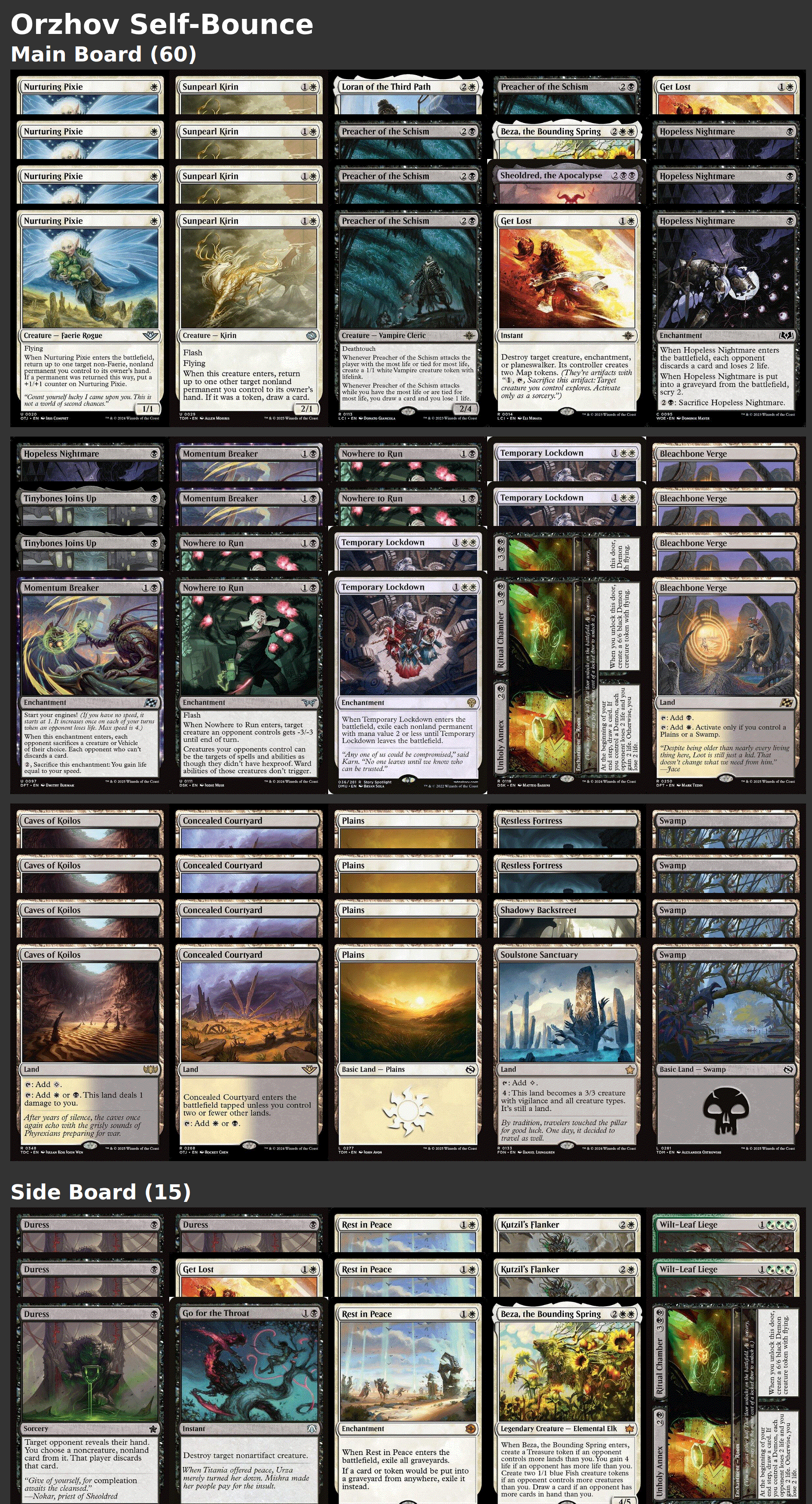 Orzhov Self-Bounce