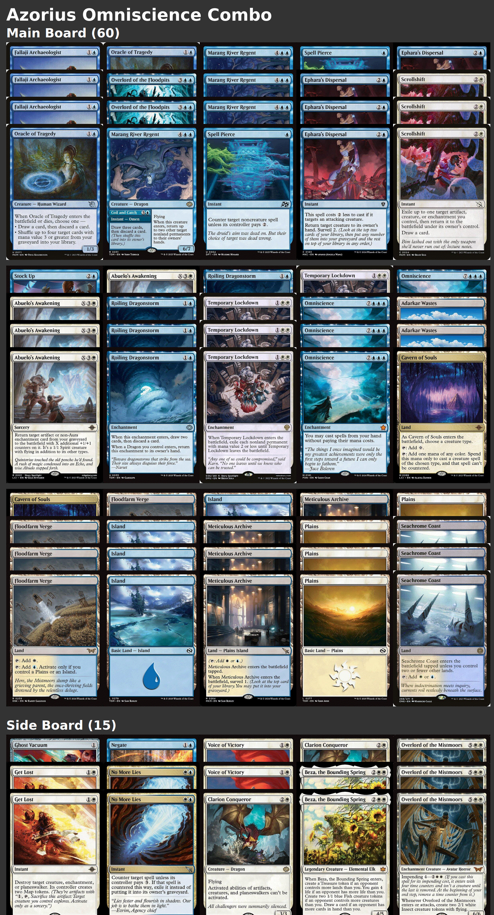 Azorius Omniscience Combo