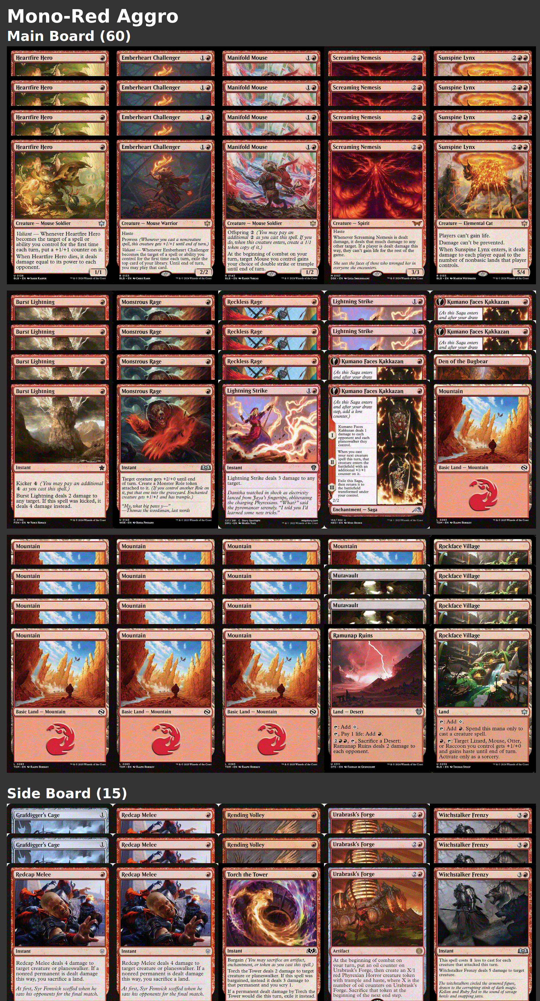 Mono-Red Aggro