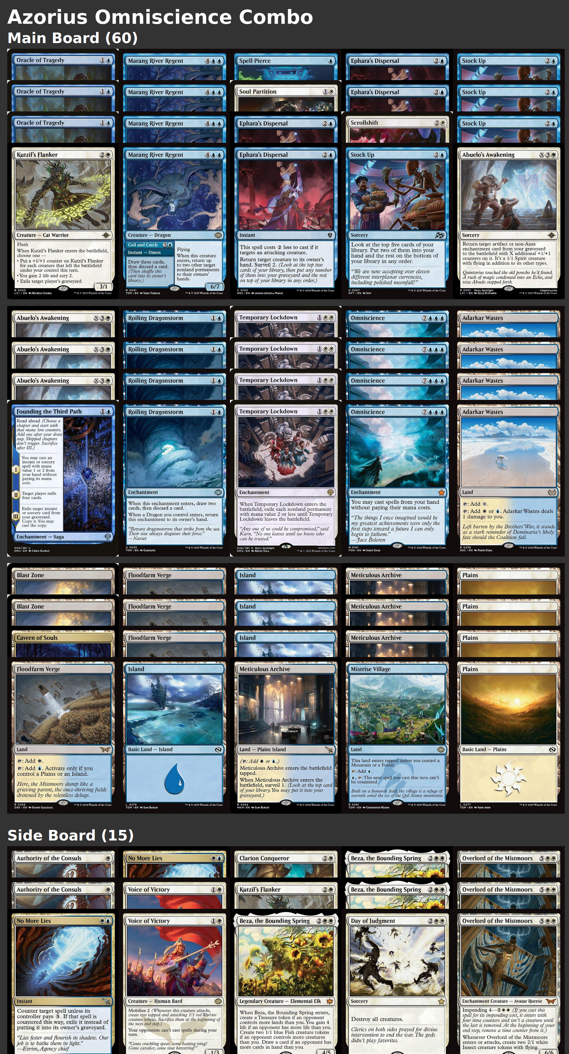 Azorius Omniscience Combo