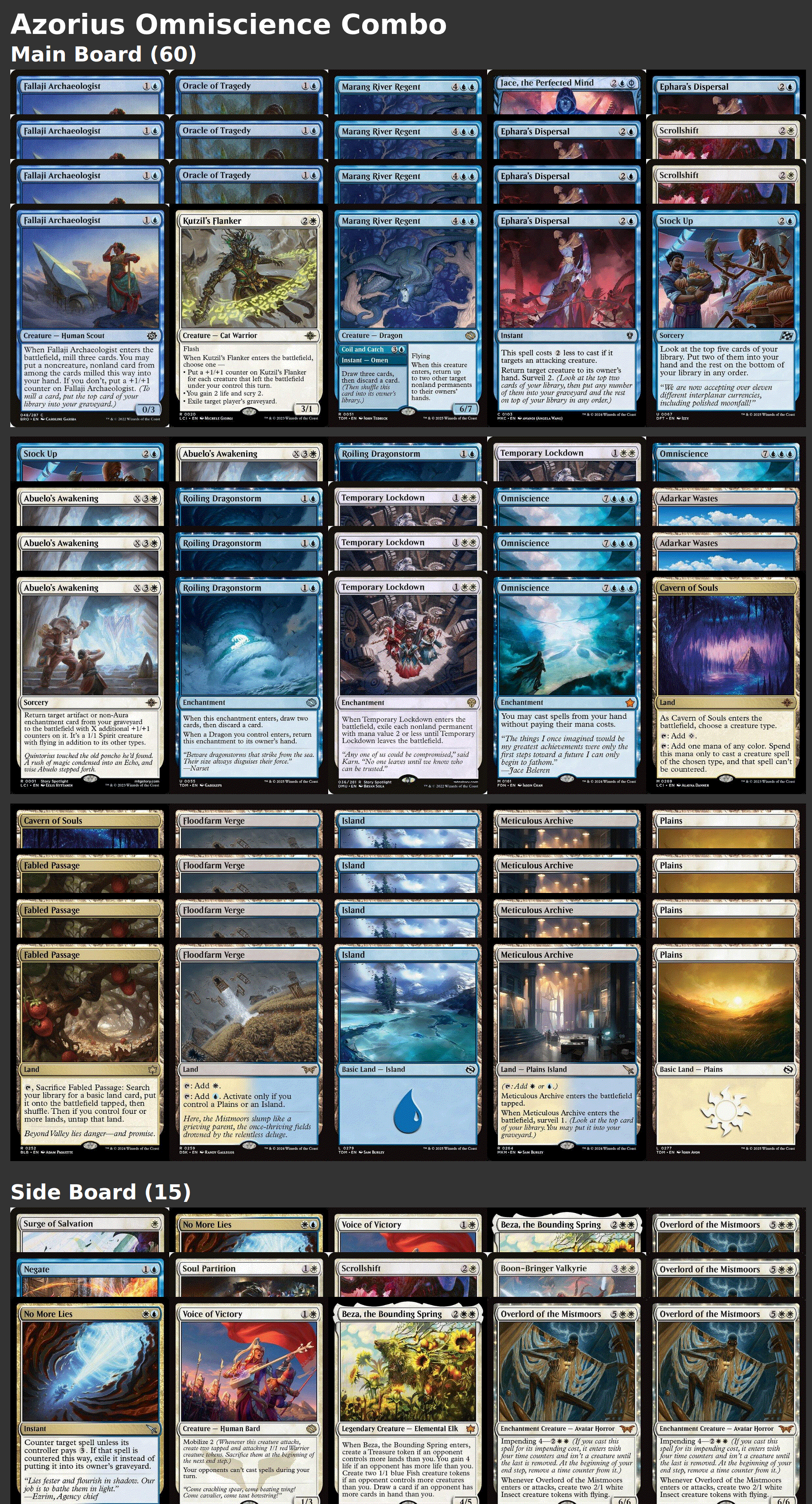 Azorius Omniscience Combo