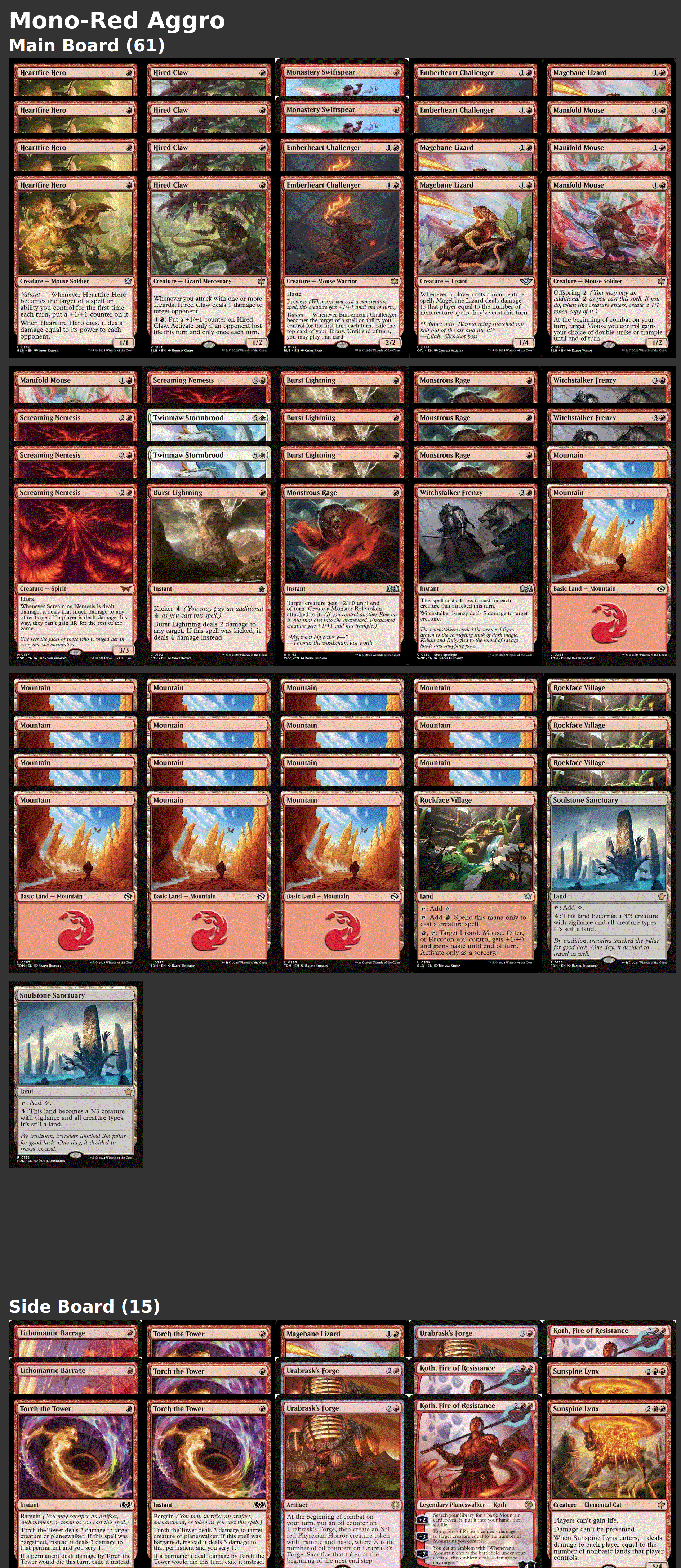 Mono-Red Aggro