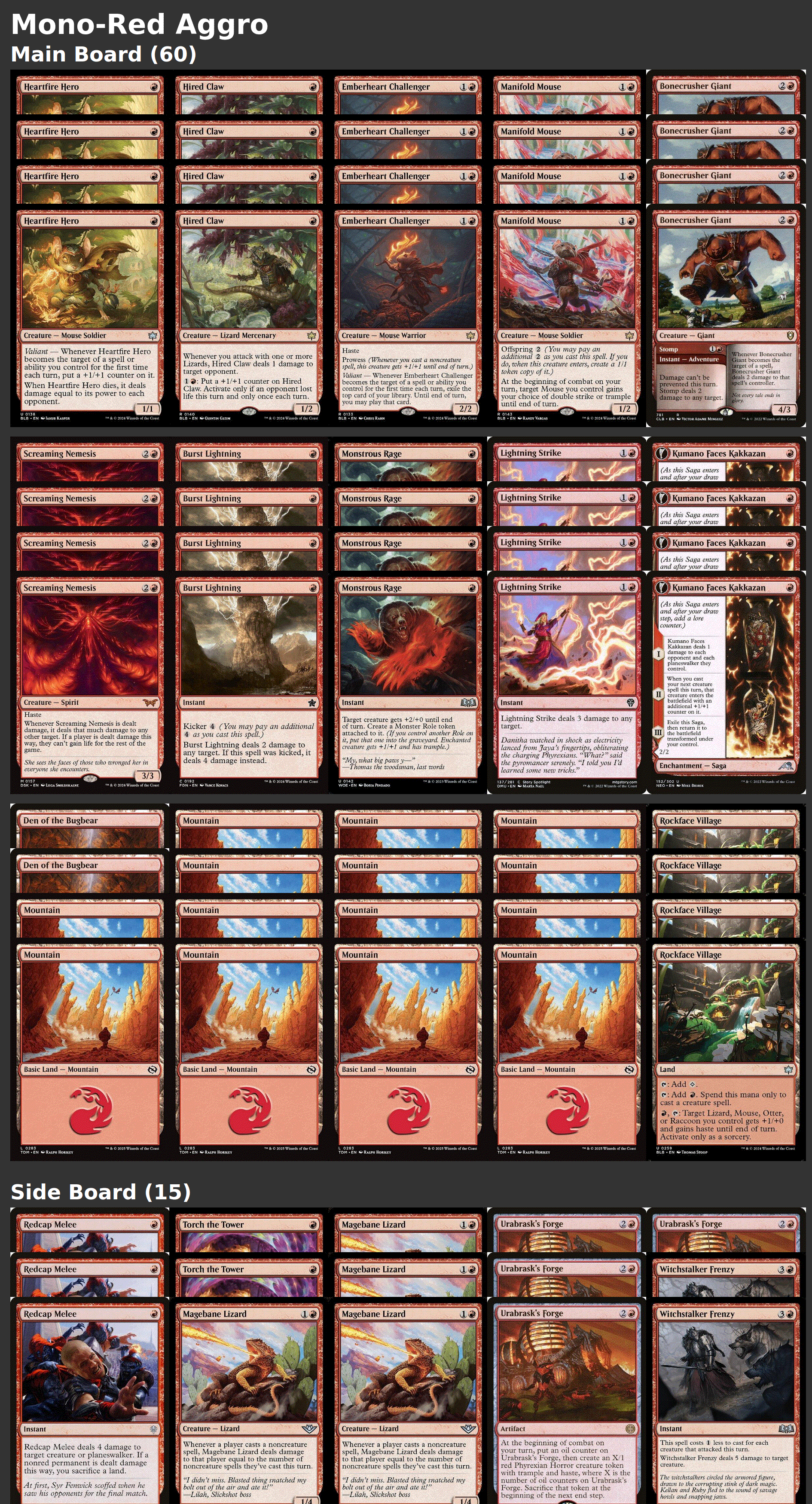 Mono-Red Aggro