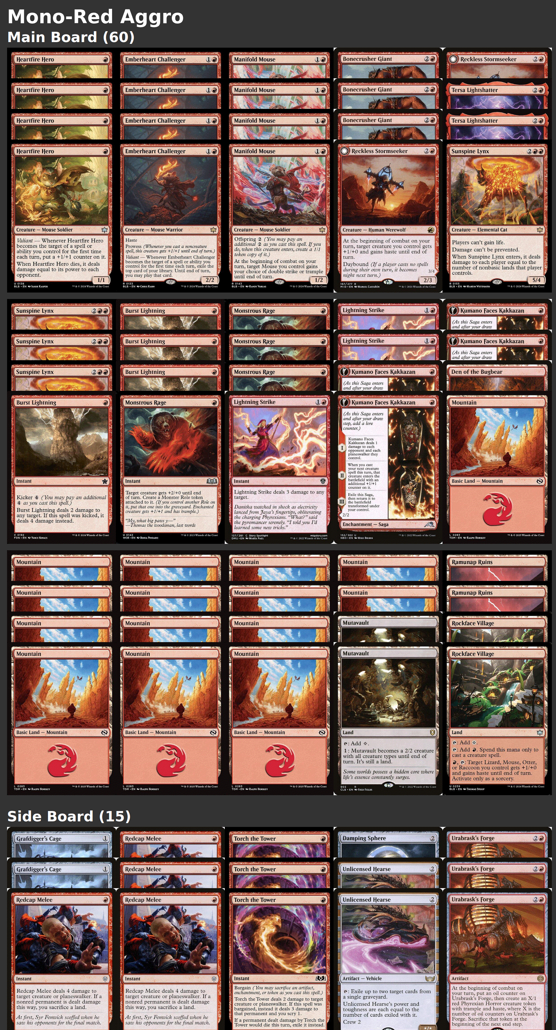 Mono-Red Aggro
