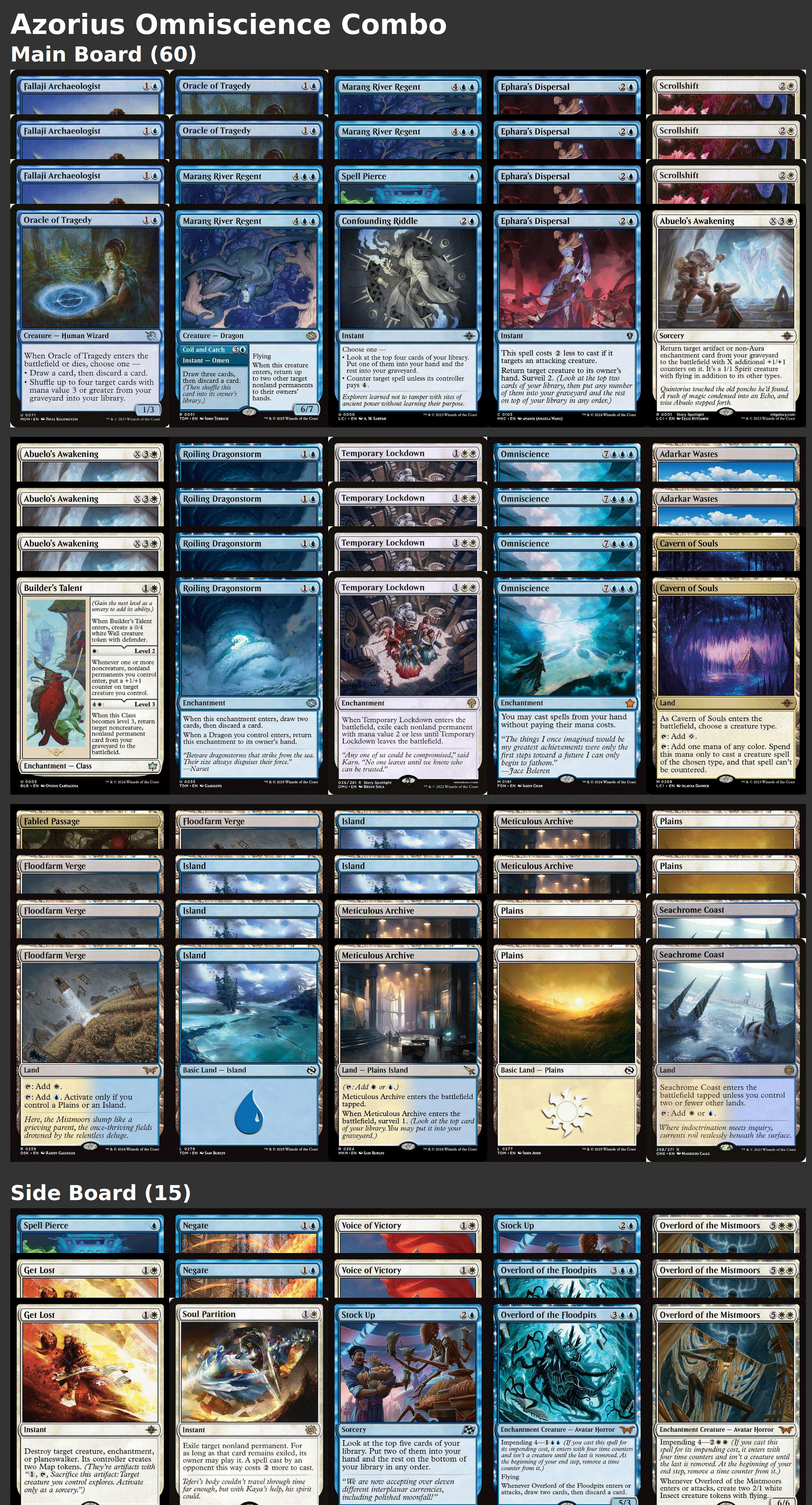 Azorius Omniscience Combo