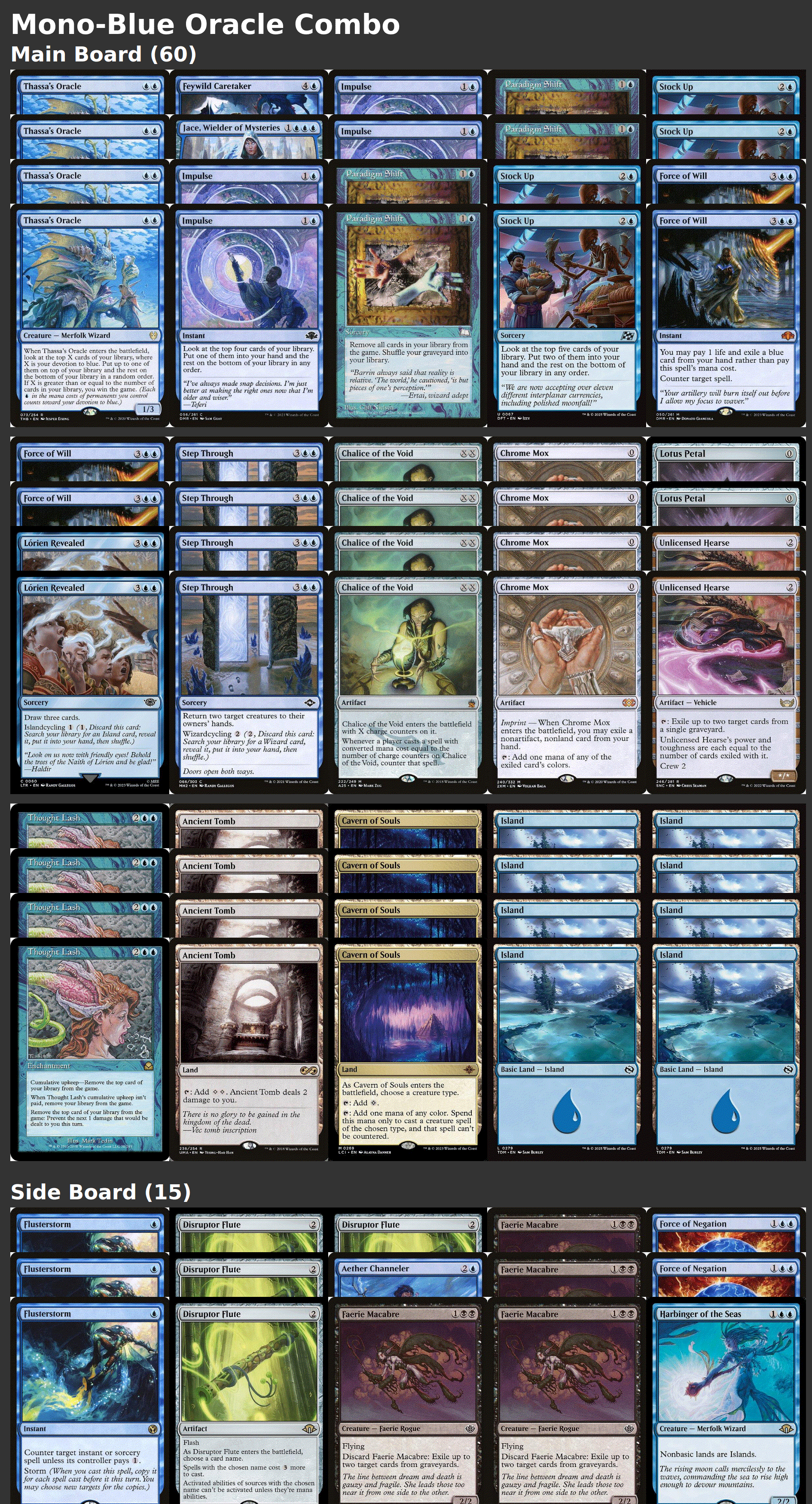 Mono-Blue Oracle Combo